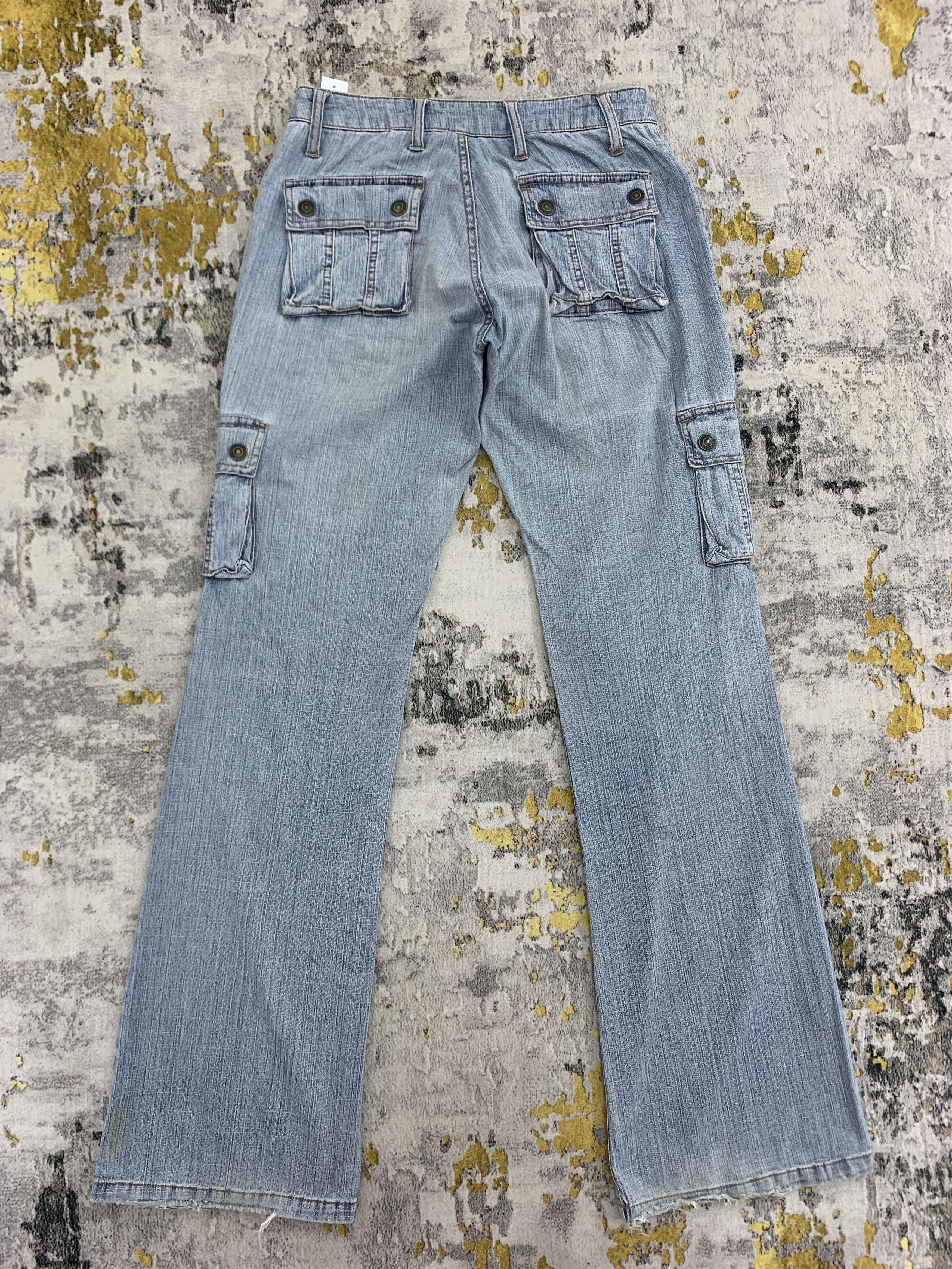 Japanese Brand Japanese Brand Bush Pants Flared Denim 26x33 Ripped Faded Size 26" / US 2 / IT 38 - 4 Thumbnail