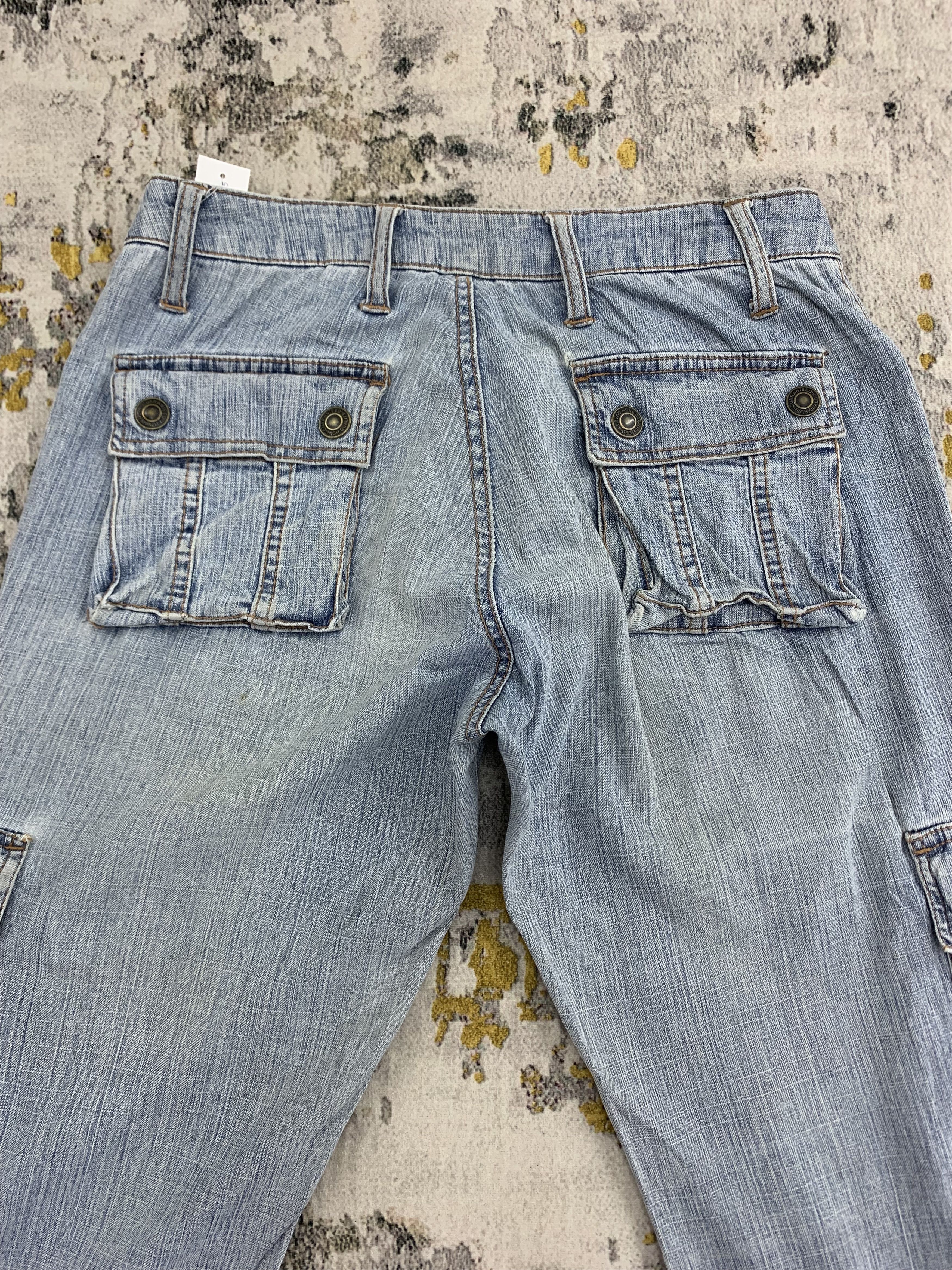 Japanese Brand Japanese Brand Bush Pants Flared Denim 26x33 Ripped Faded Size 26" / US 2 / IT 38 - 5 Thumbnail