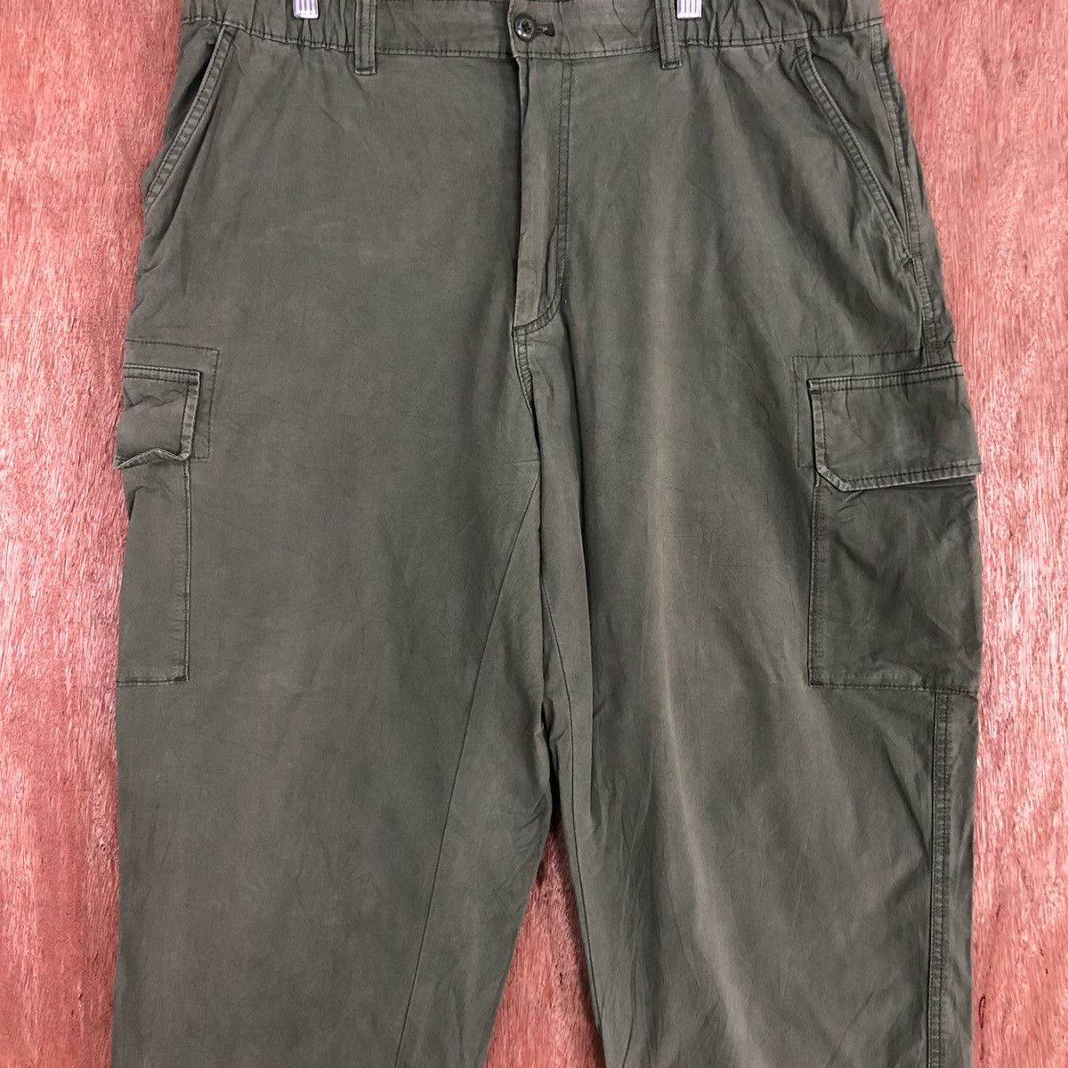 Japanese Brand DLL Uniqlo Green Multipocket Tactical Cargo Pants #c892 Size US 36 / EU 52 - 4 Thumbnail