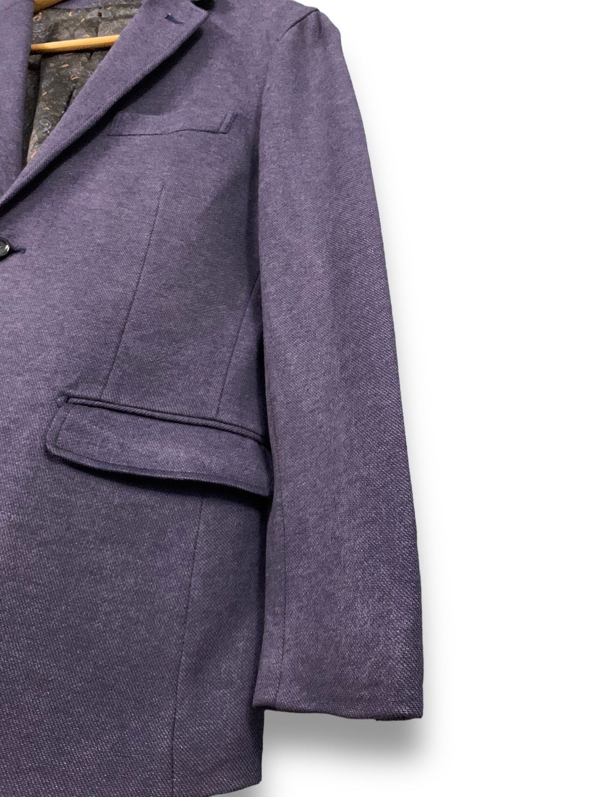 Boycott Japanese Brand Boycott Indigo Paisley Lined Blazer Jacket Size 40R - 12 Thumbnail
