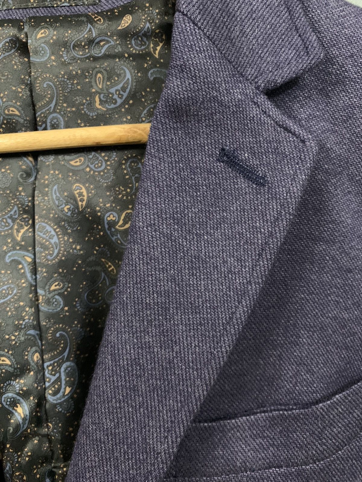 Boycott Japanese Brand Boycott Indigo Paisley Lined Blazer Jacket Size 40R - 5 Thumbnail