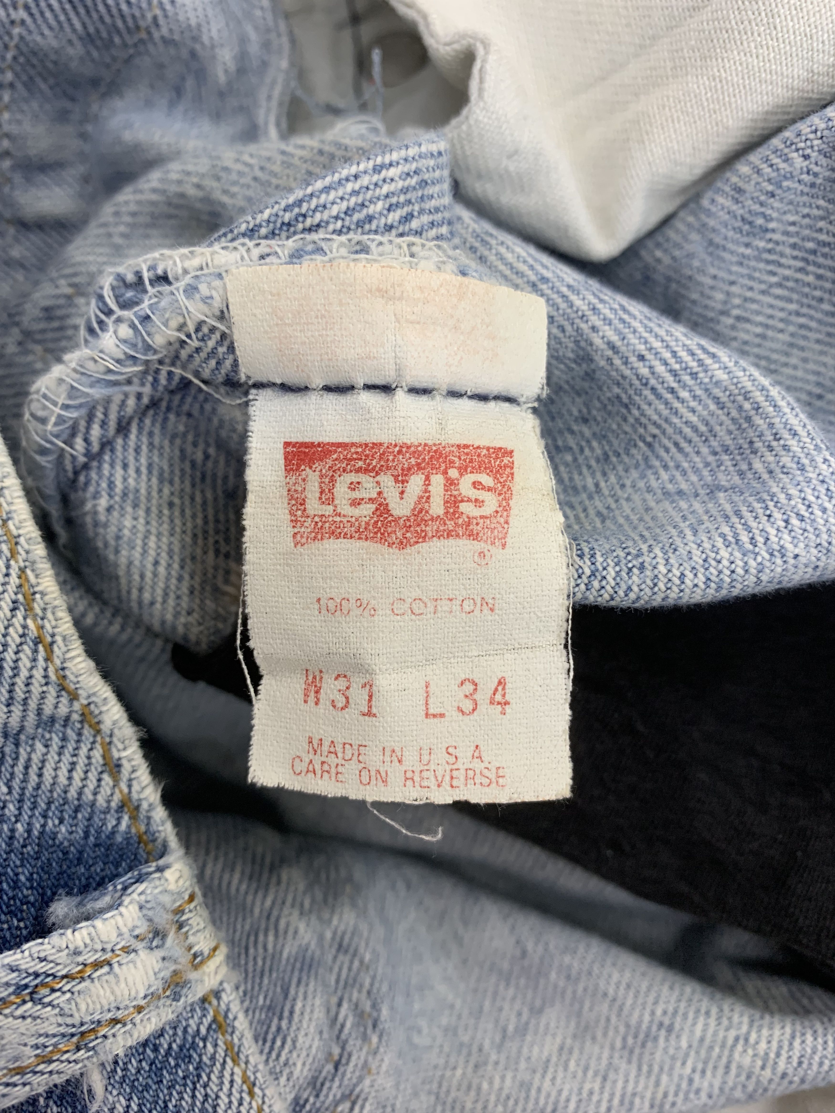 Levi's Vintage Levi's 501xx Denim 29x31.5 Distressed Faded Dirty Size US 29 - 7 Thumbnail