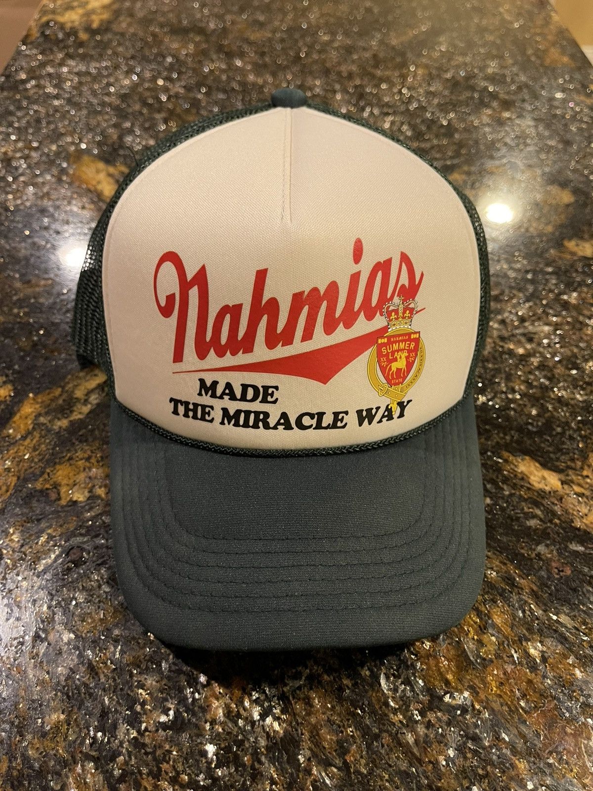 Nahmias Nahmias Miller “The Miracle Way” Foam Green Trucker Hat Size ONE SIZE - 3 Thumbnail