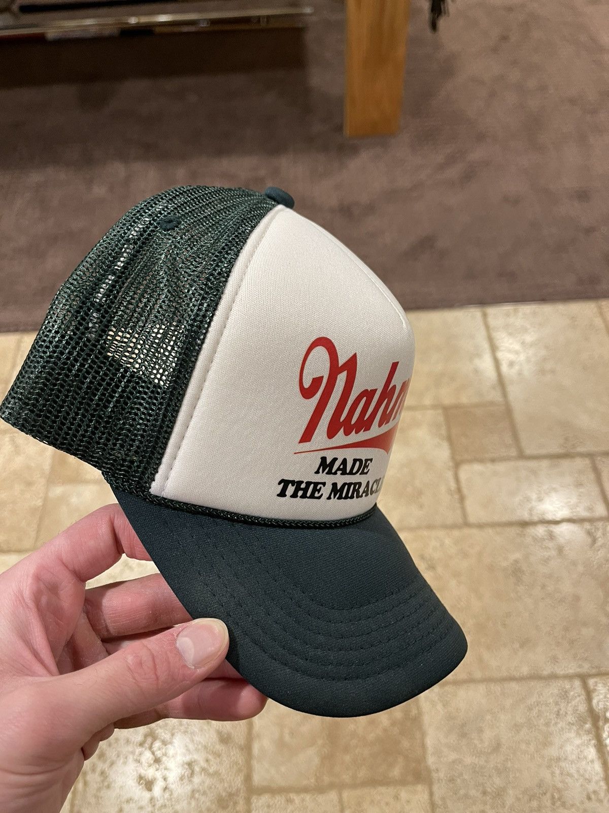 Nahmias Nahmias Miller “The Miracle Way” Foam Green Trucker Hat Size ONE SIZE - 2 Thumbnail
