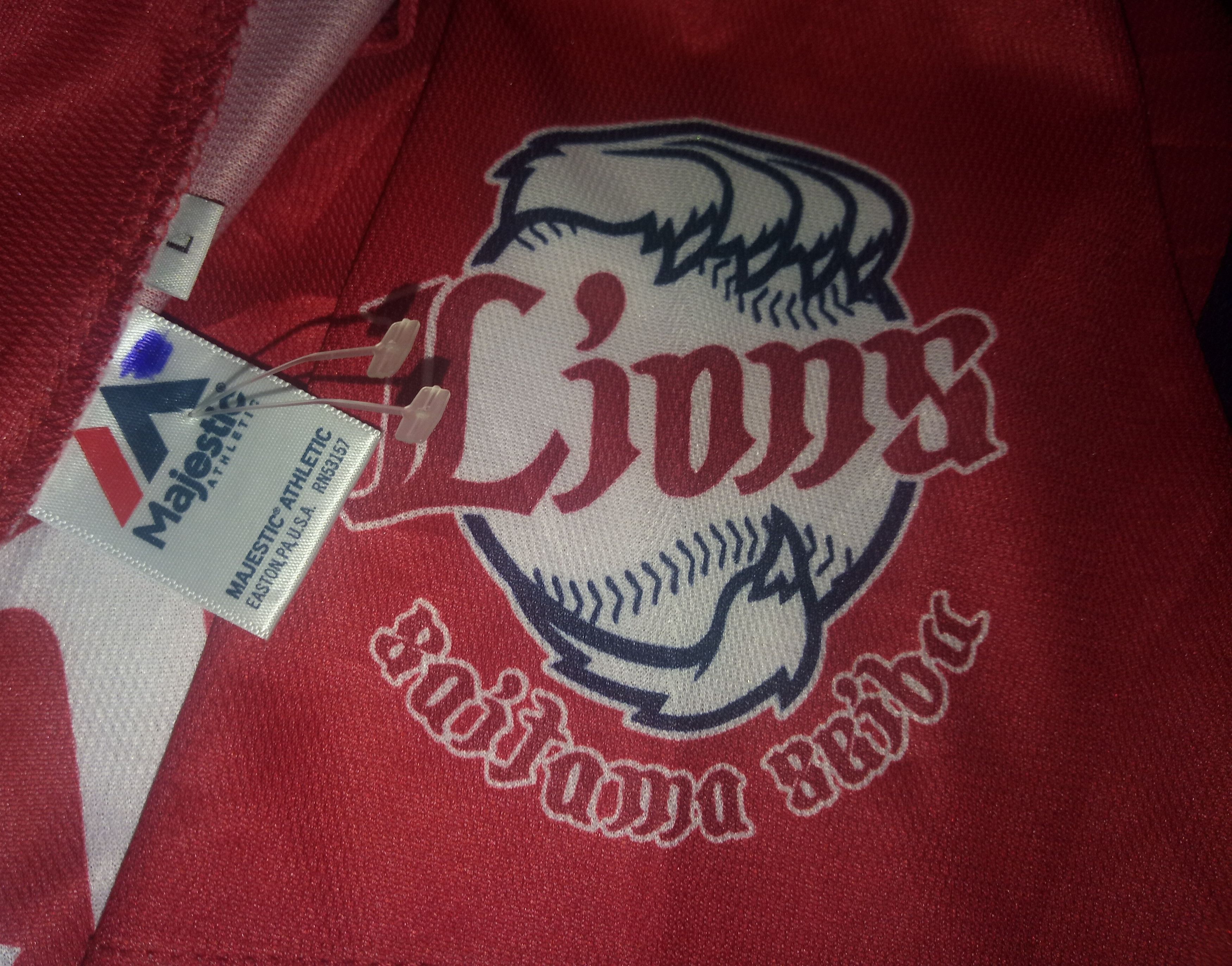 MLB × Majestic Japan Saitama Seibu Lions Baseball Jersey Majestic Size US L / EU 52-54 / 3 - 4 Thumbnail