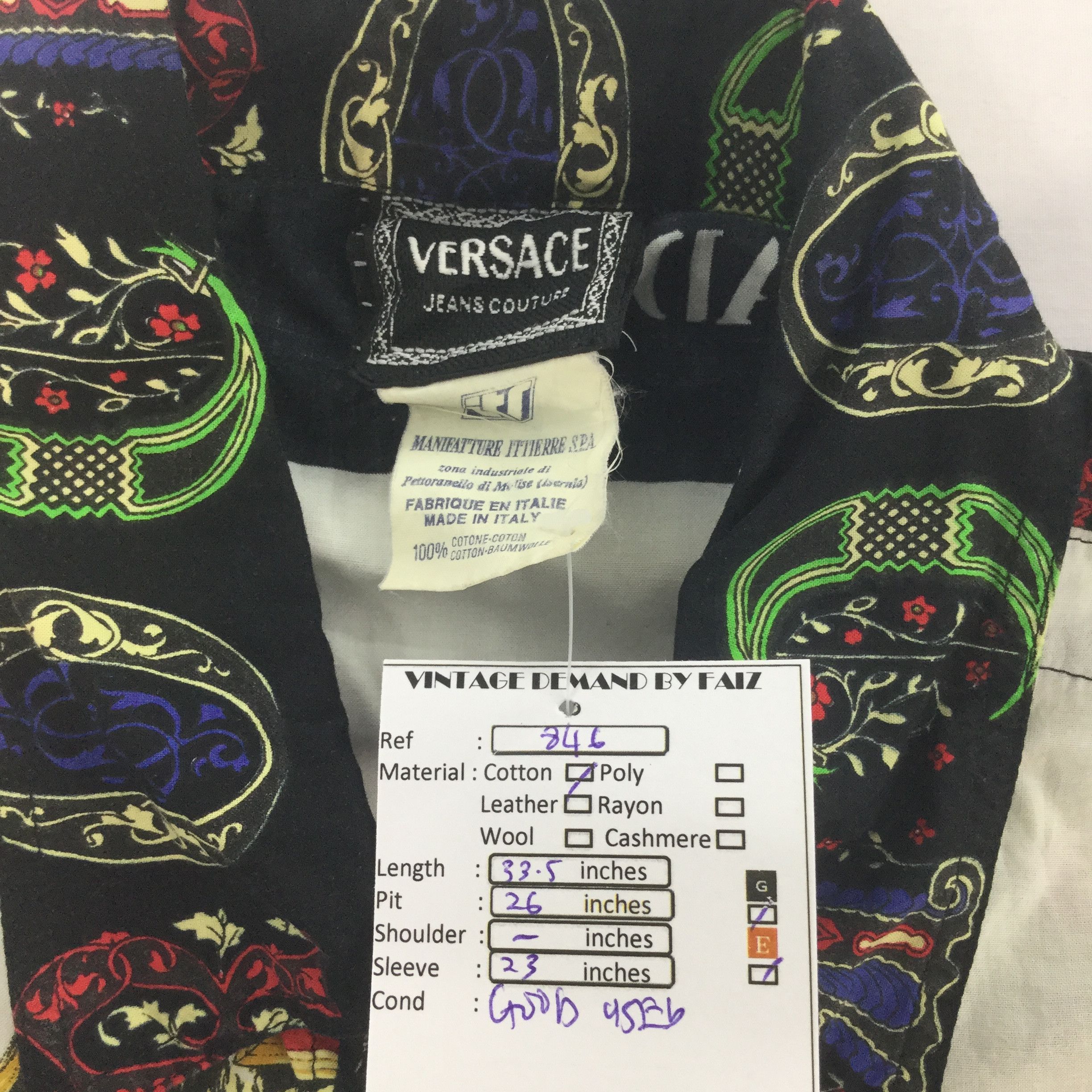 Versace Vintage VERSACE ROCKPICCADILLY CARNABY SHIRT Size US L / EU 52-54 / 3 - 8 Thumbnail