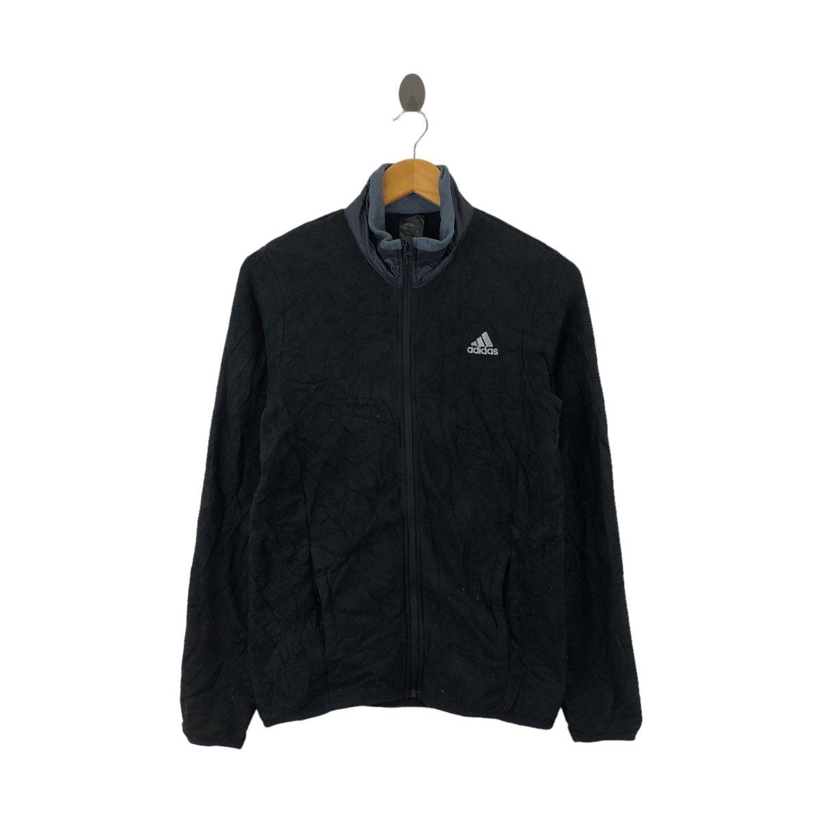 Vintage ADIDAS THREE STRIPES Sport Training Fleece Jacket
