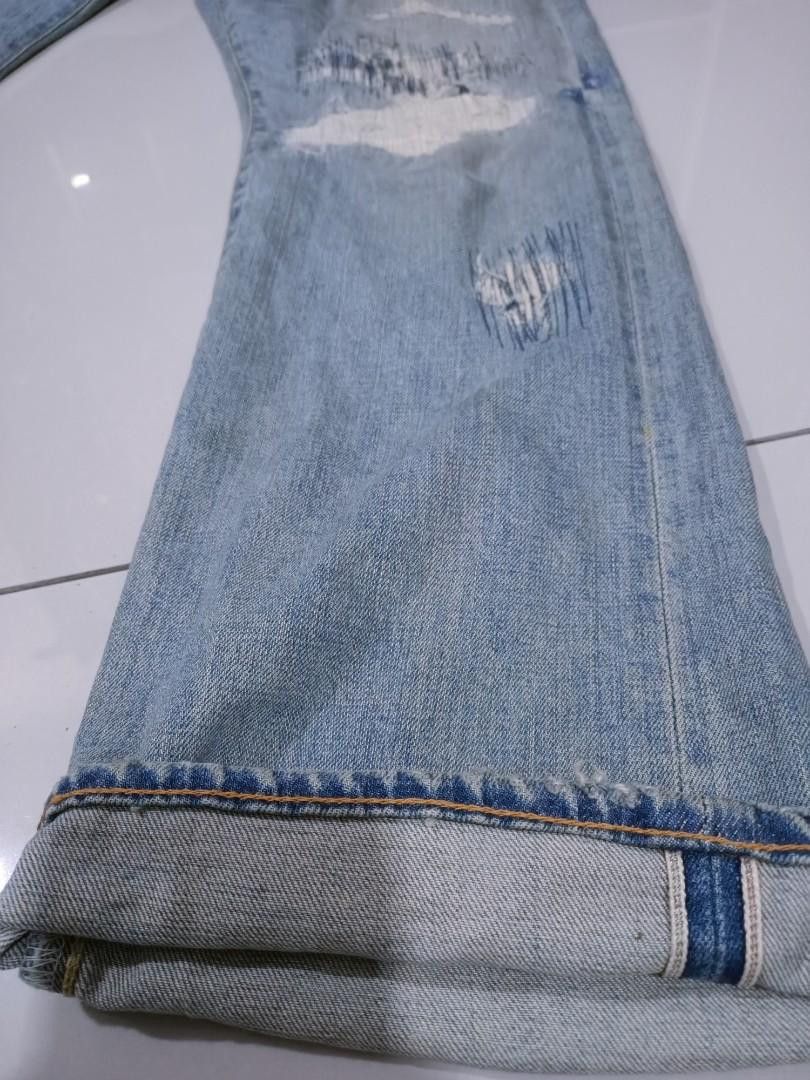 Designer × Japanese Brand Japanese brand Hosu reconstruction seldvedge denim Size US 36 / EU 52 - 3 Thumbnail
