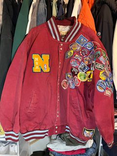 Vintage 90s New York Knicks Jeff Hamilton Leather Jacket -  in