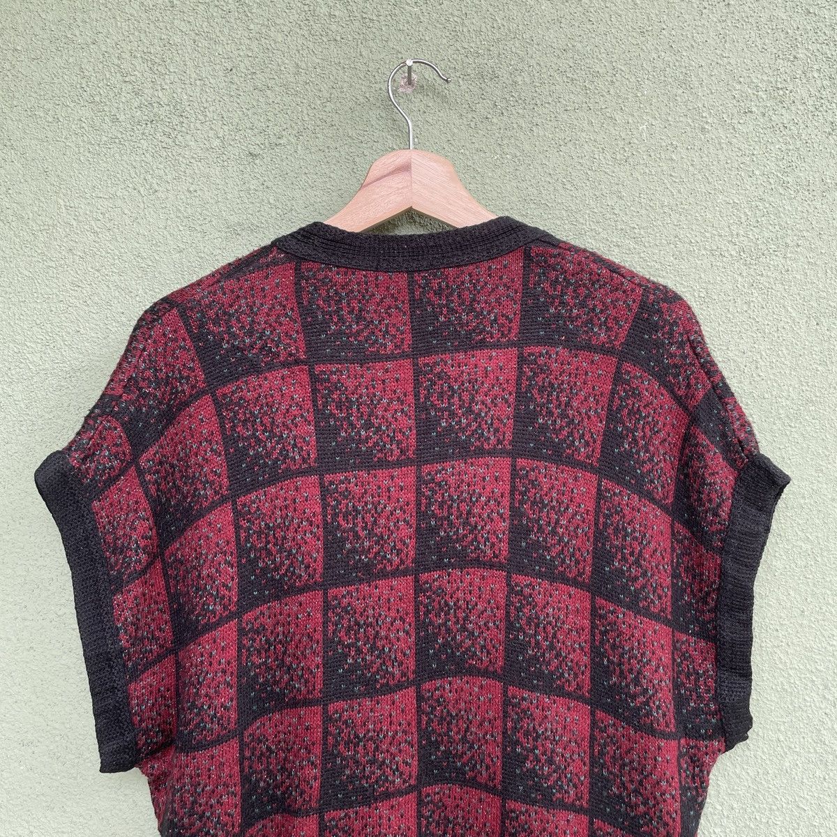 Aran Isles Knitwear Vintage My Mus Checkred Sleeveless Knitwear Cardigan Size US M / EU 48-50 / 2 - 8 Thumbnail