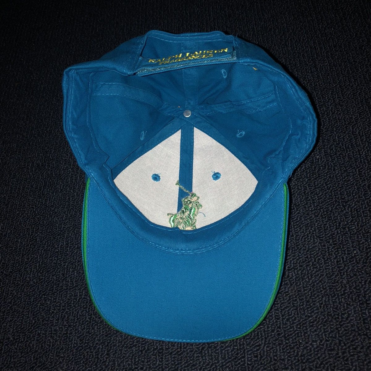 Polo Ralph Lauren Vintage Polo Ralph Lauren Fragrance Embroidered Logo Cap Hat Size ONE SIZE - 6 Thumbnail