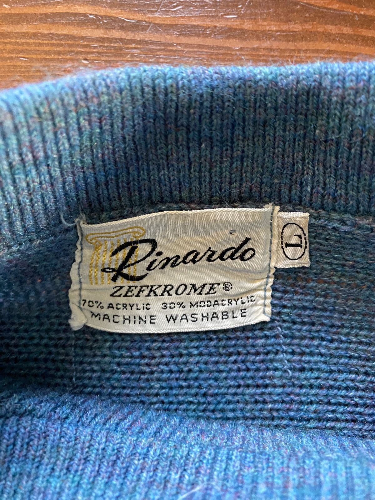 Retrofit Vintage 50’s/60’s Rinardo Zefkrome Mod Style Knit Sweater Size US M / EU 48-50 / 2 - 5 Thumbnail