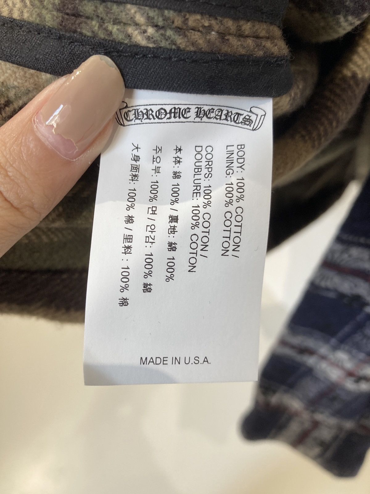 Chrome Hearts Chrome Hearts Underdog Half Zip Plaid Shirt Size US L / EU 52-54 / 3 - 7 Thumbnail