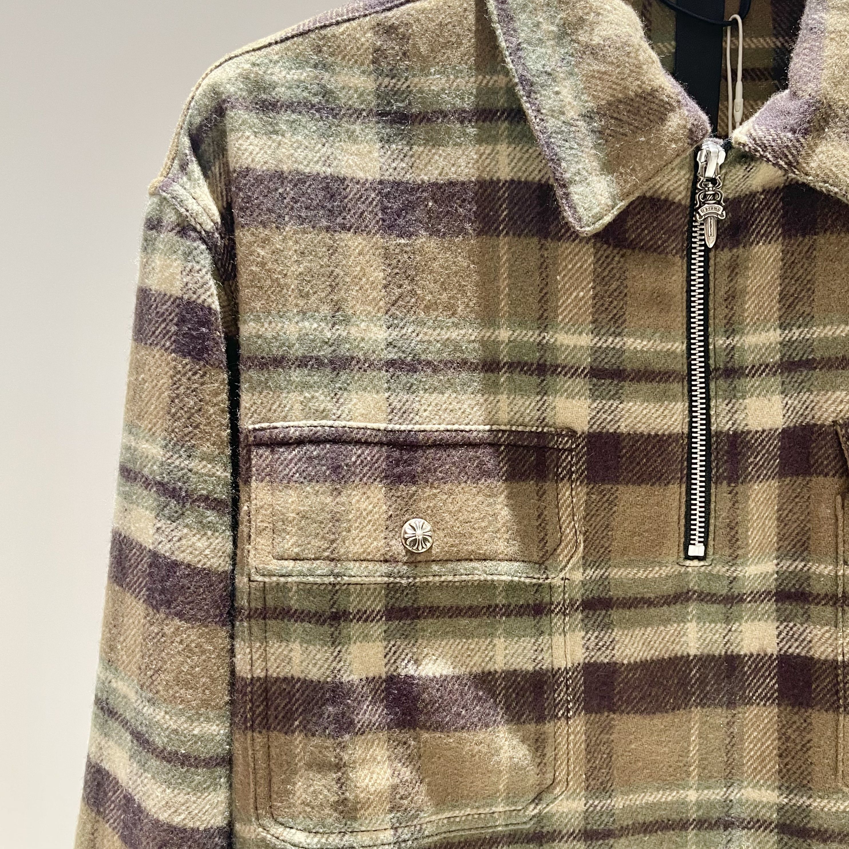 Chrome Hearts Chrome Hearts Underdog Half Zip Plaid Shirt Size US L / EU 52-54 / 3 - 3 Thumbnail