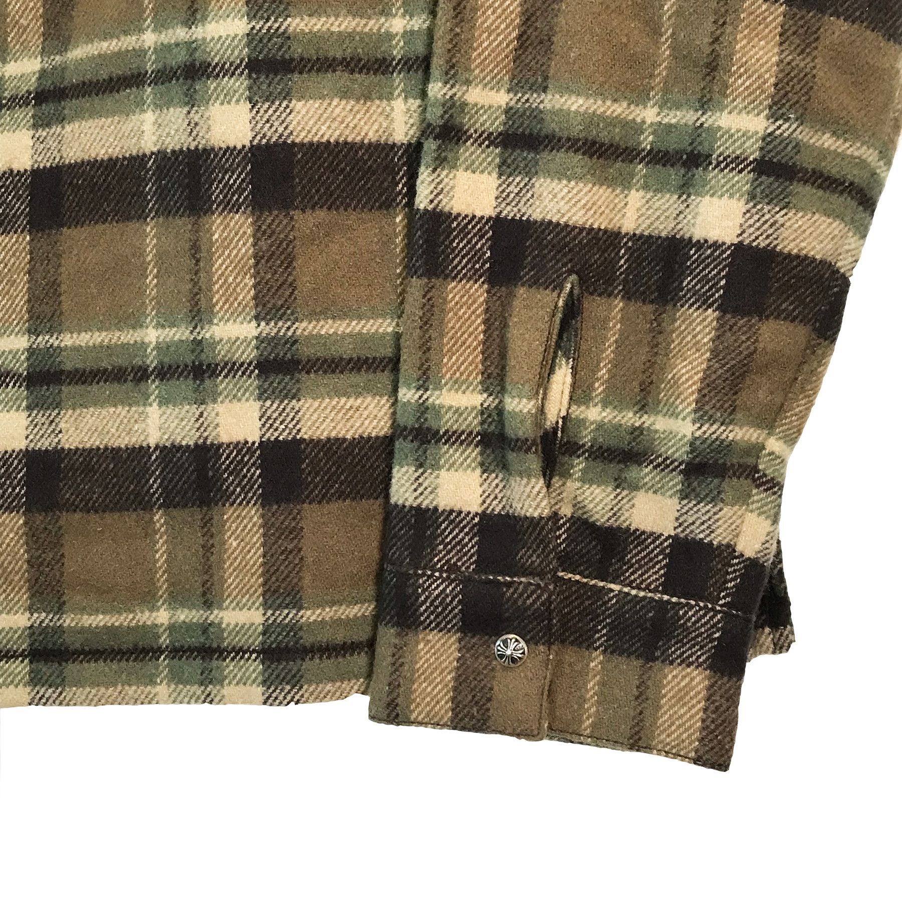 Chrome Hearts Chrome Hearts Underdog Half Zip Plaid Shirt Size US L / EU 52-54 / 3 - 6 Thumbnail
