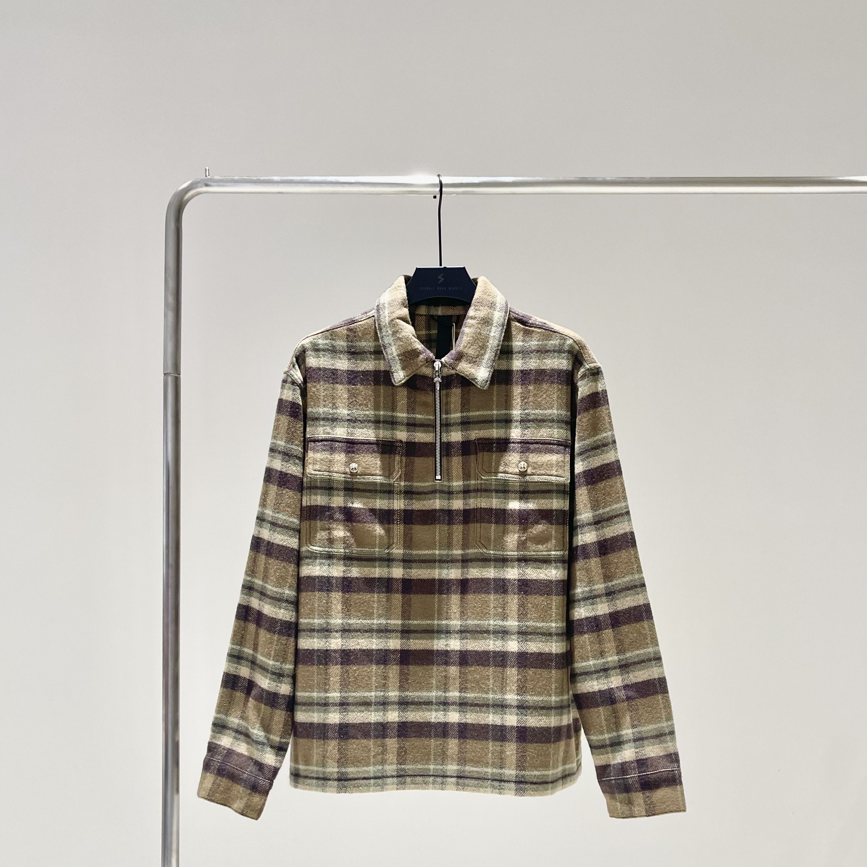 Chrome Hearts Chrome Hearts Underdog Half Zip Plaid Shirt Size US L / EU 52-54 / 3 - 2 Thumbnail