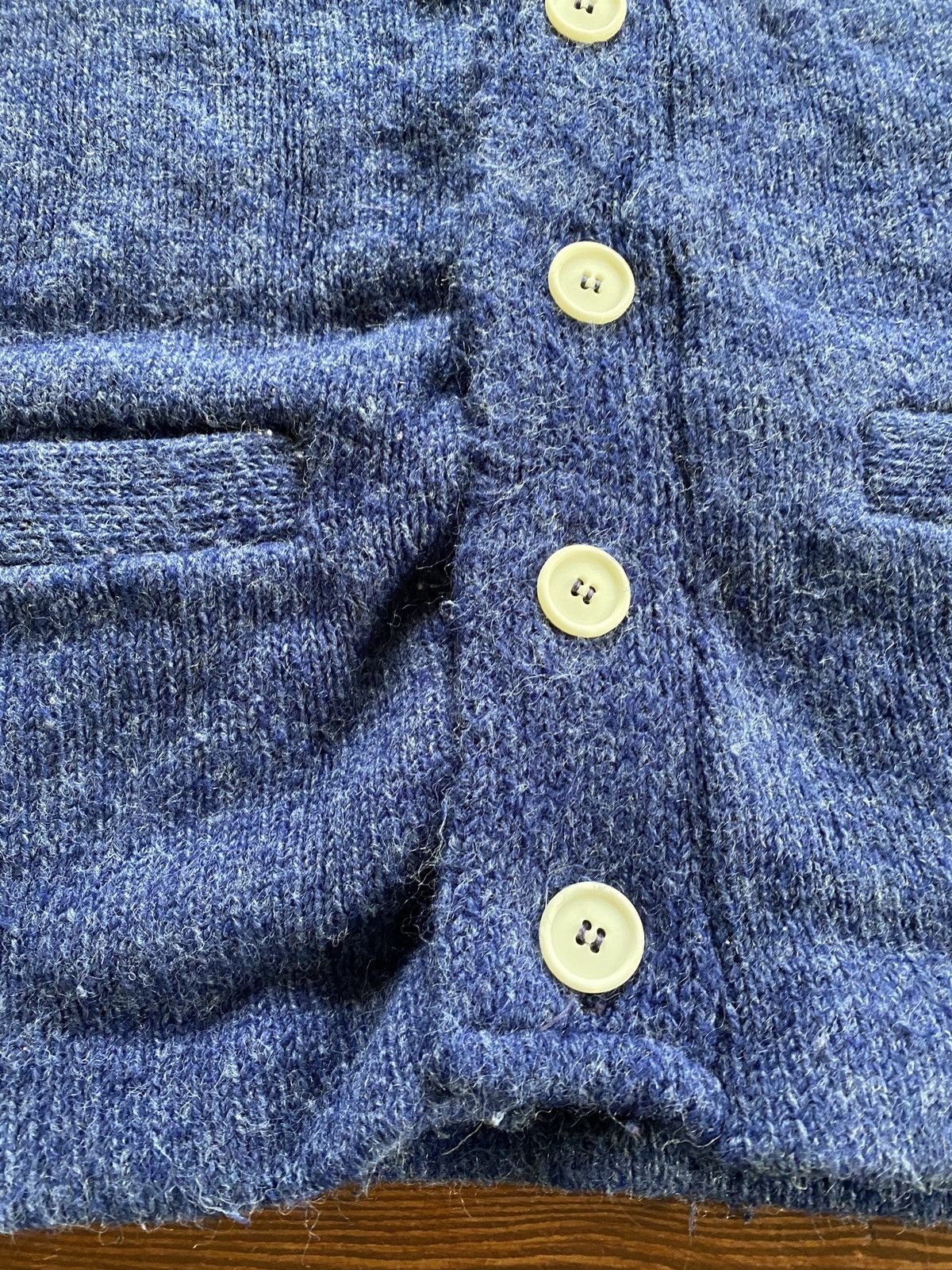 Retrofit Vintage 50’s/60’s Blue Knit Cardigan Sweater Size US M / EU 48-50 / 2 - 5 Thumbnail