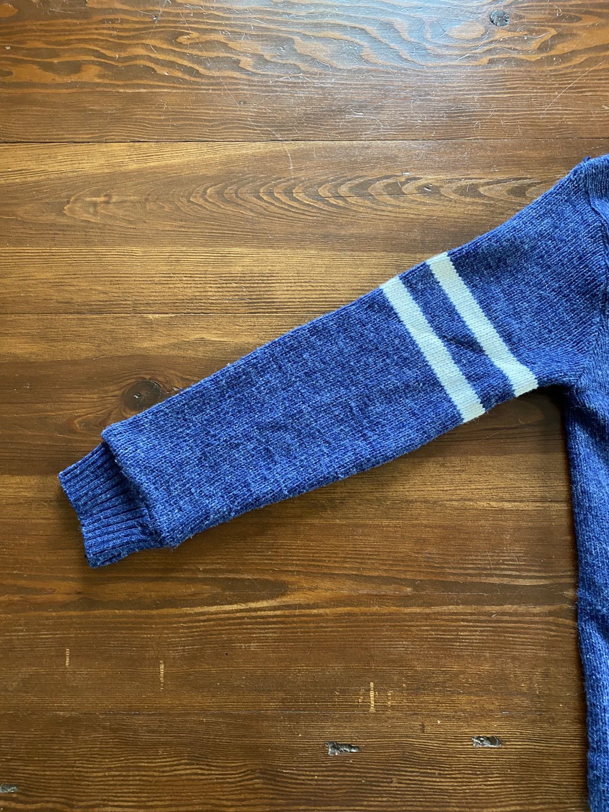 Retrofit Vintage 50’s/60’s Blue Knit Cardigan Sweater Size US M / EU 48-50 / 2 - 13 Thumbnail