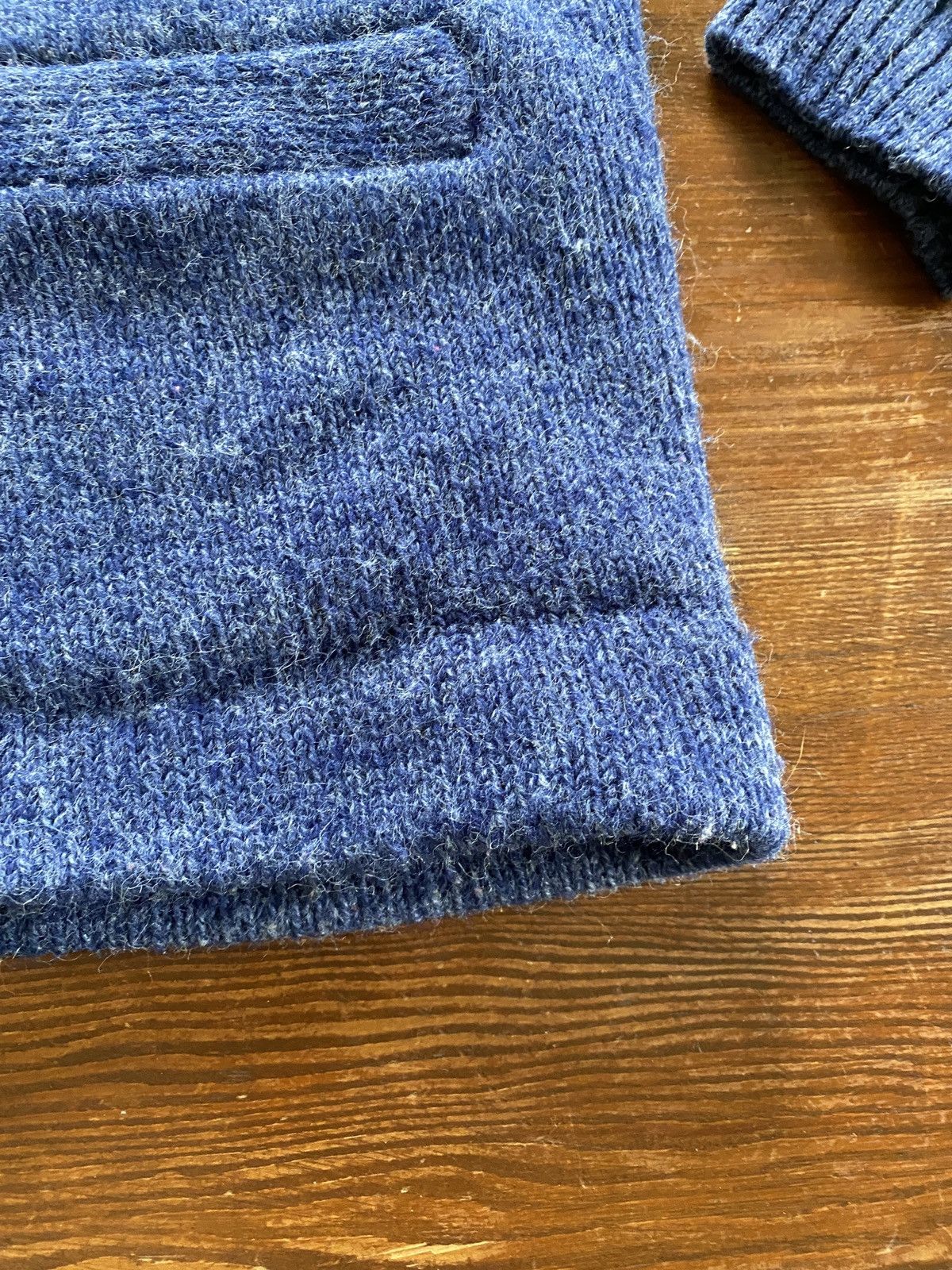 Retrofit Vintage 50’s/60’s Blue Knit Cardigan Sweater Size US M / EU 48-50 / 2 - 4 Thumbnail