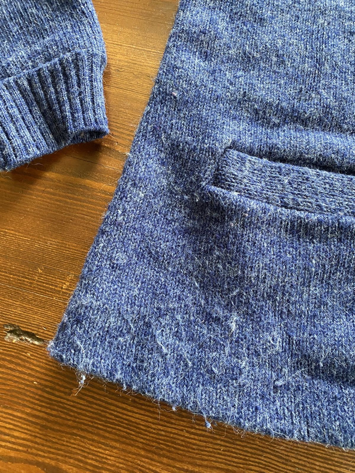 Retrofit Vintage 50’s/60’s Blue Knit Cardigan Sweater Size US M / EU 48-50 / 2 - 6 Thumbnail
