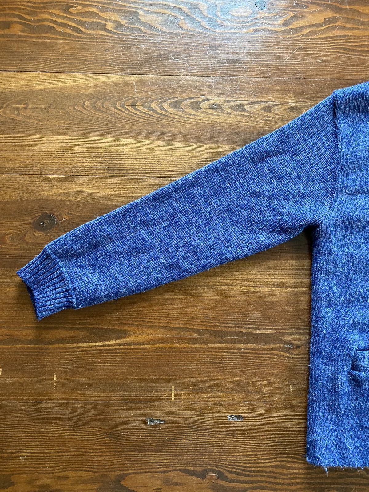 Retrofit Vintage 50’s/60’s Blue Knit Cardigan Sweater Size US M / EU 48-50 / 2 - 10 Thumbnail