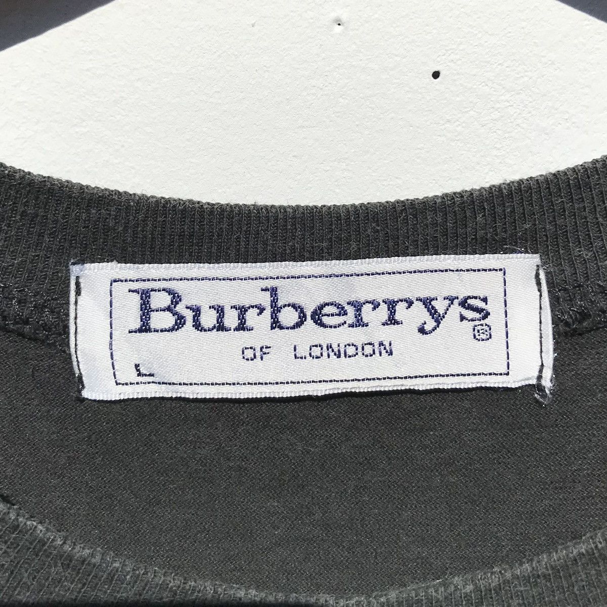 Vintage Burberrys Tee Embroidery Spellout Burberrys Luxury