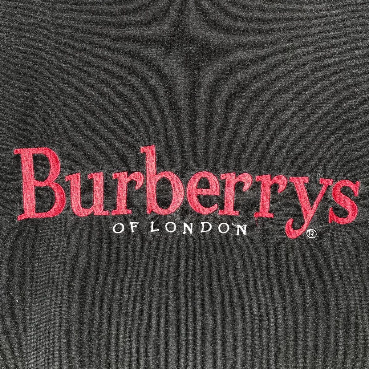 Vintage Burberrys Tee Embroidery Spellout Burberrys Luxury