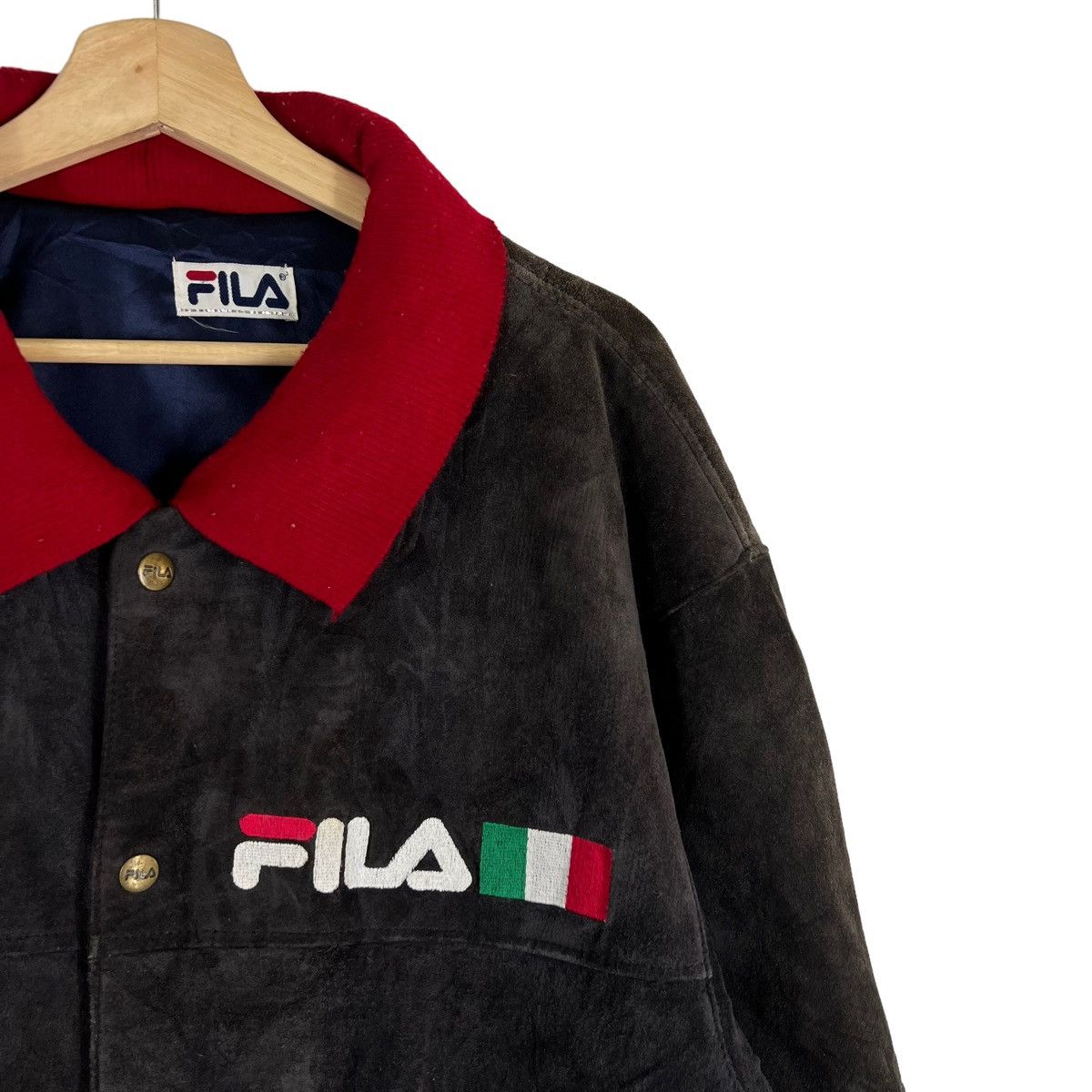 Fila VINTAGE SUEDE LEATHER JACKET FILA BIG LOGO Size US M / EU 48-50 / 2 - 3 Thumbnail
