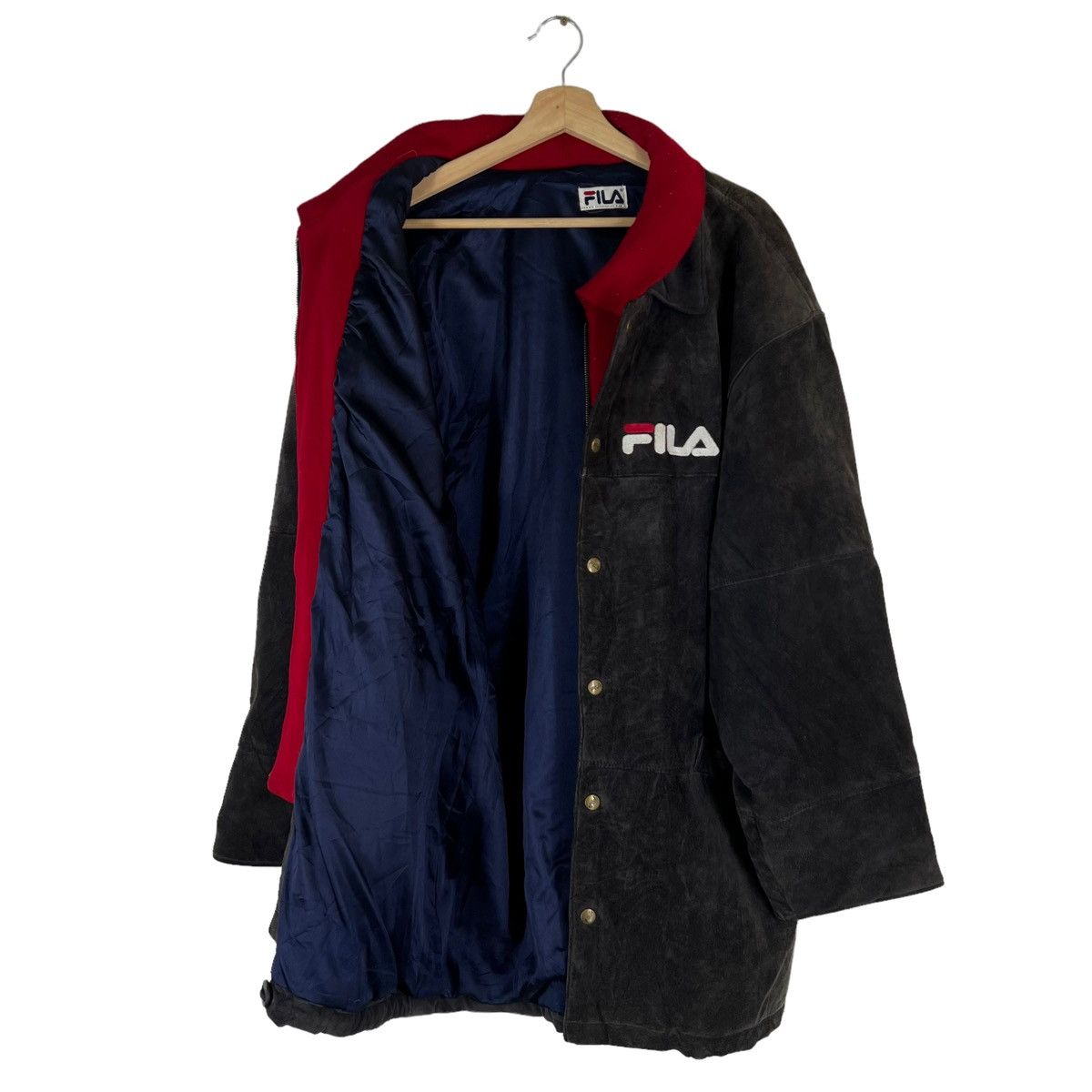 Fila VINTAGE SUEDE LEATHER JACKET FILA BIG LOGO Size US M / EU 48-50 / 2 - 8 Thumbnail