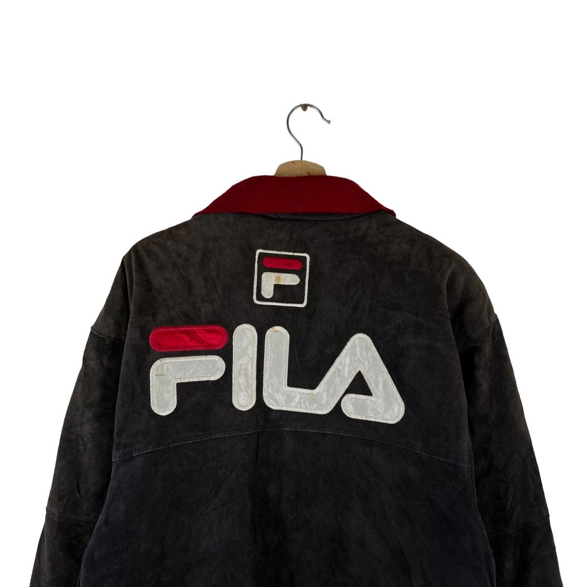 Fila VINTAGE SUEDE LEATHER JACKET FILA BIG LOGO Size US M / EU 48-50 / 2 - 9 Thumbnail