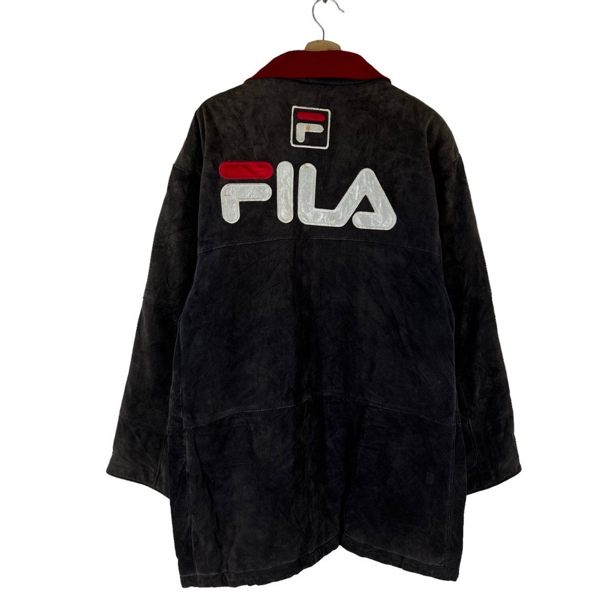 Fila VINTAGE SUEDE LEATHER JACKET FILA BIG LOGO Size US M / EU 48-50 / 2 - 7 Thumbnail