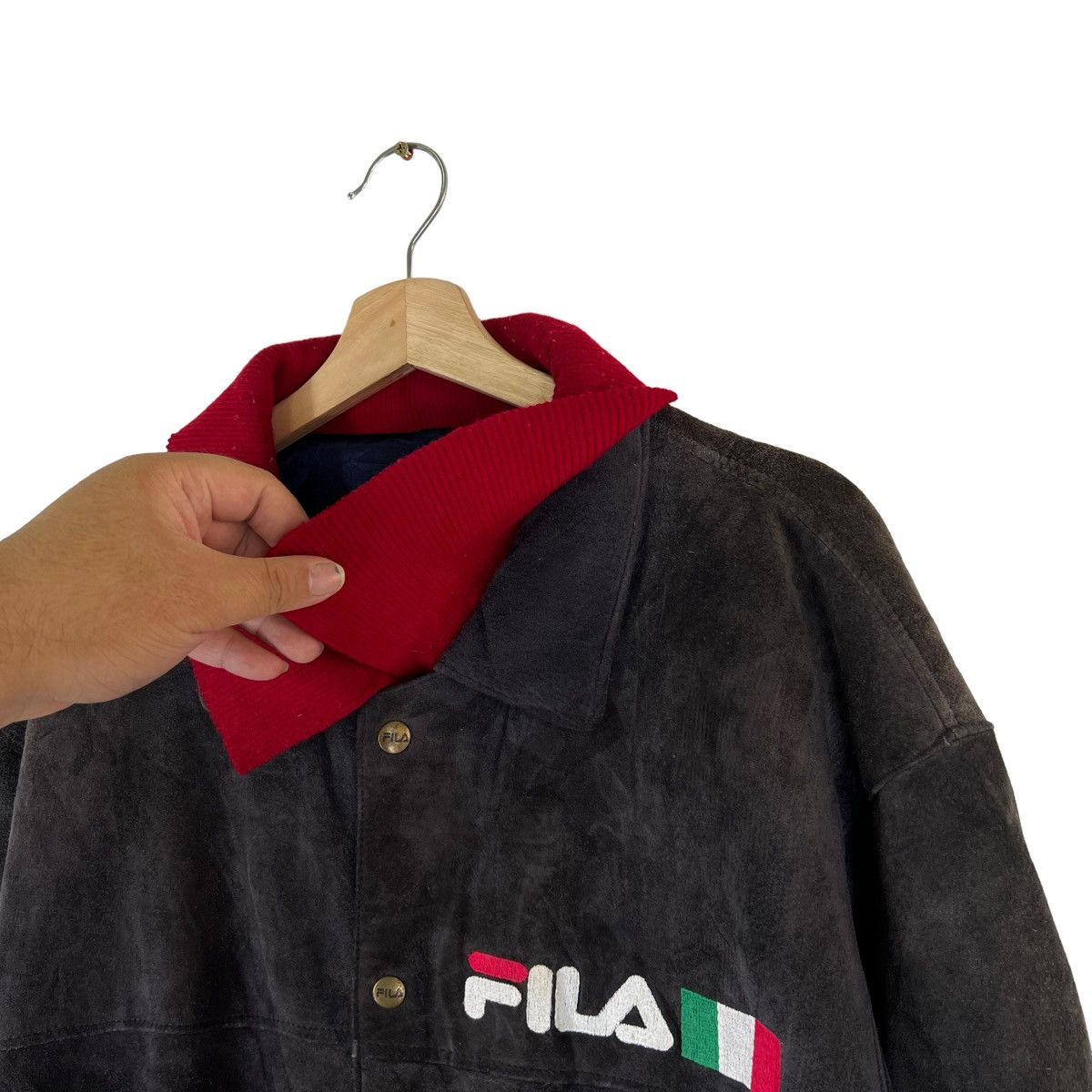 Fila VINTAGE SUEDE LEATHER JACKET FILA BIG LOGO Size US M / EU 48-50 / 2 - 6 Thumbnail