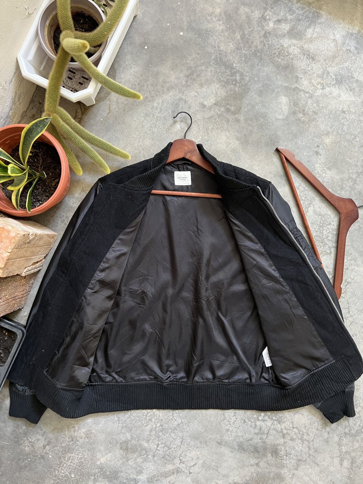 Japanese Brand × Vintage STEALS 🏴‍☠️ Browny Vintage Wool Bomber Jacket Size US L / EU 52-54 / 3 - 11 Thumbnail
