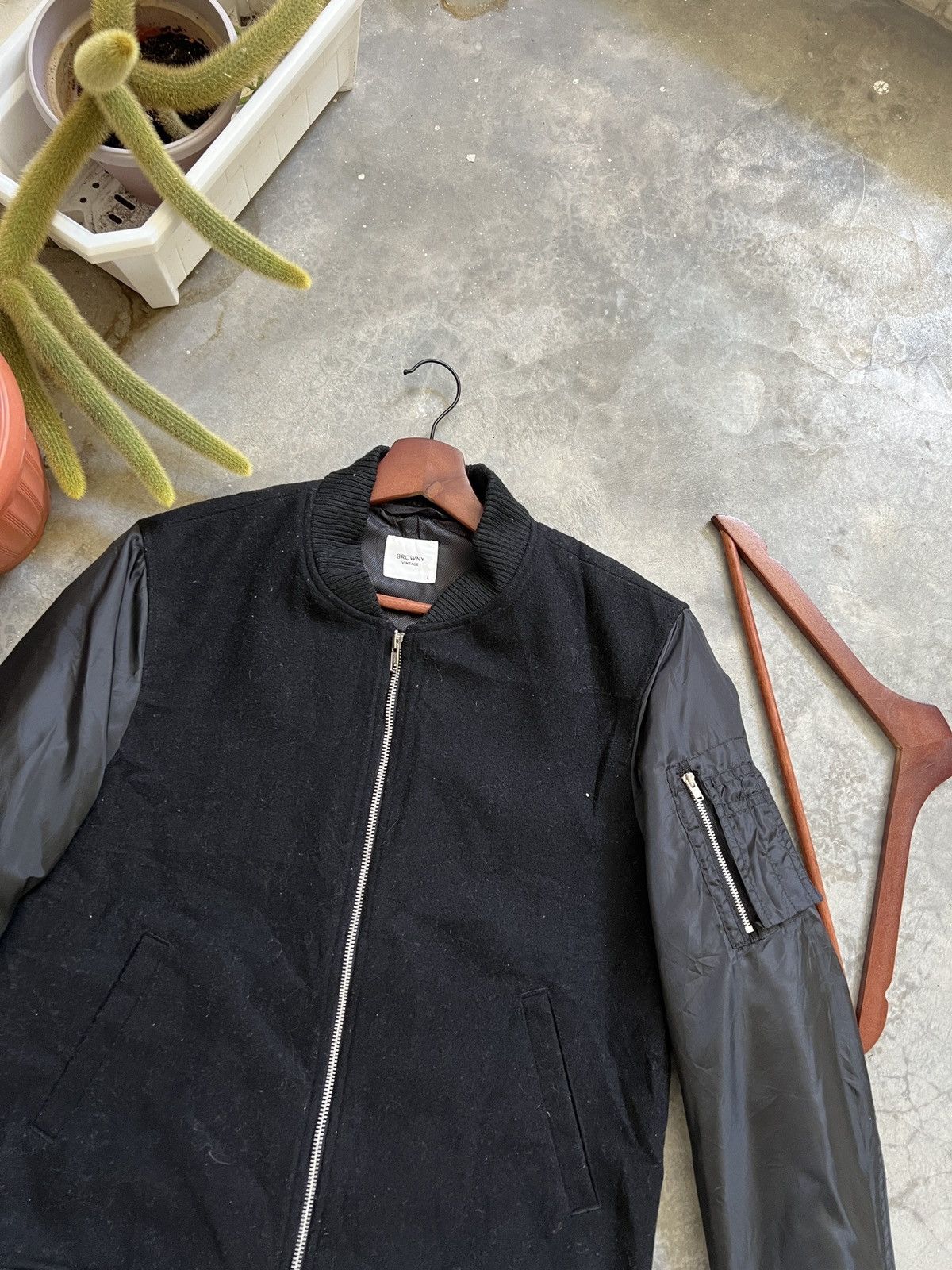 Japanese Brand × Vintage STEALS 🏴‍☠️ Browny Vintage Wool Bomber Jacket Size US L / EU 52-54 / 3 - 3 Thumbnail