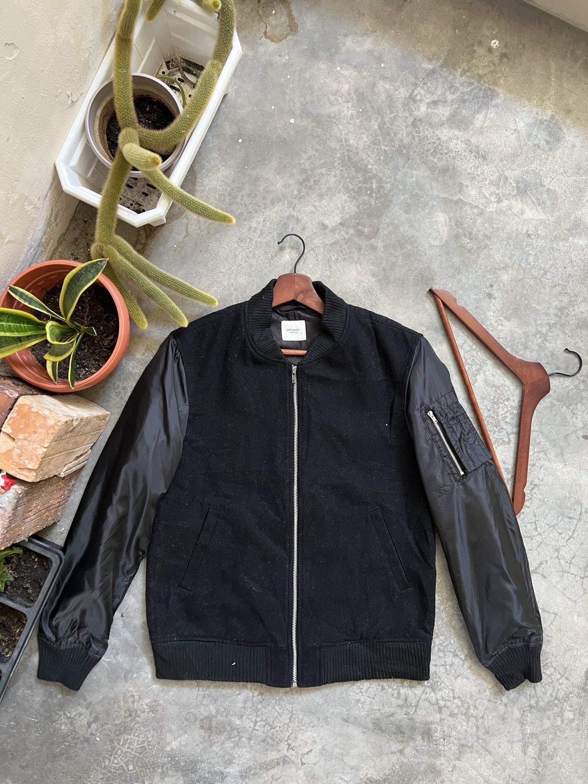Japanese Brand × Vintage STEALS 🏴‍☠️ Browny Vintage Wool Bomber Jacket Size US L / EU 52-54 / 3 - 1 Thumbnail