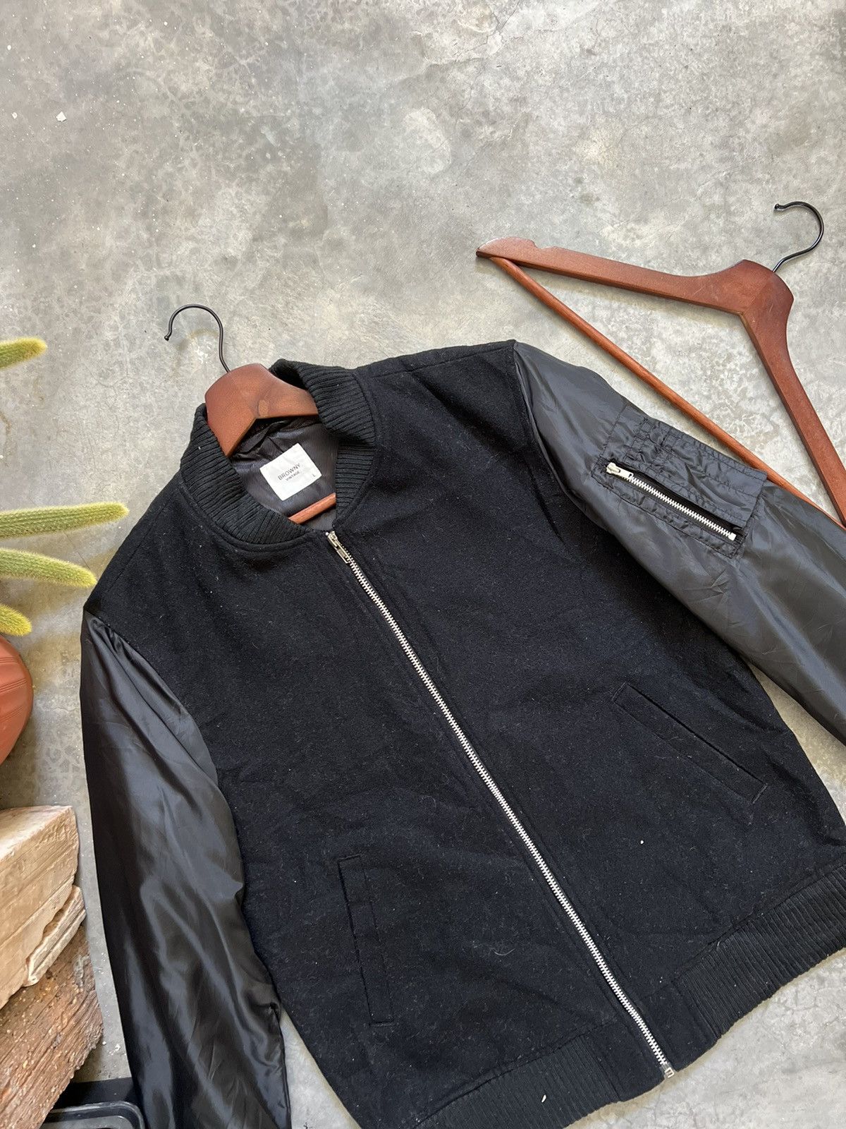 Japanese Brand × Vintage STEALS 🏴‍☠️ Browny Vintage Wool Bomber Jacket Size US L / EU 52-54 / 3 - 5 Thumbnail