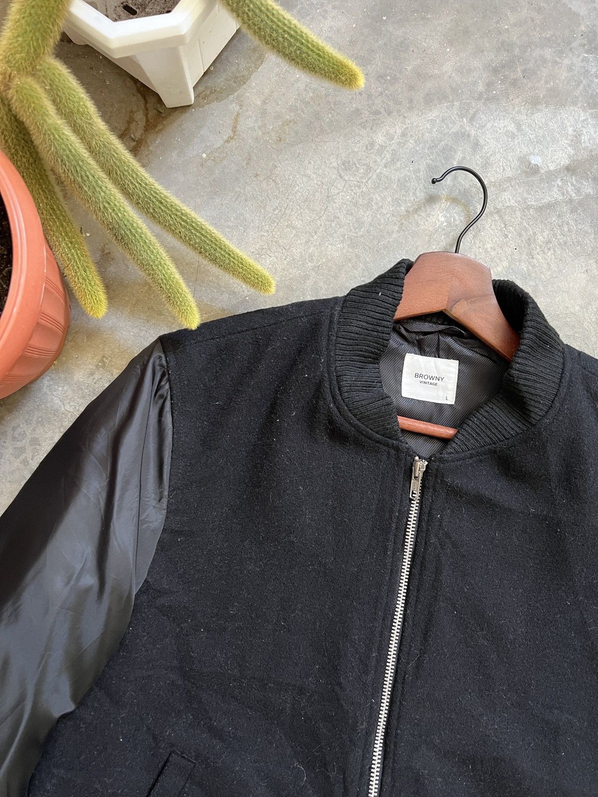 Japanese Brand × Vintage STEALS 🏴‍☠️ Browny Vintage Wool Bomber Jacket Size US L / EU 52-54 / 3 - 9 Thumbnail