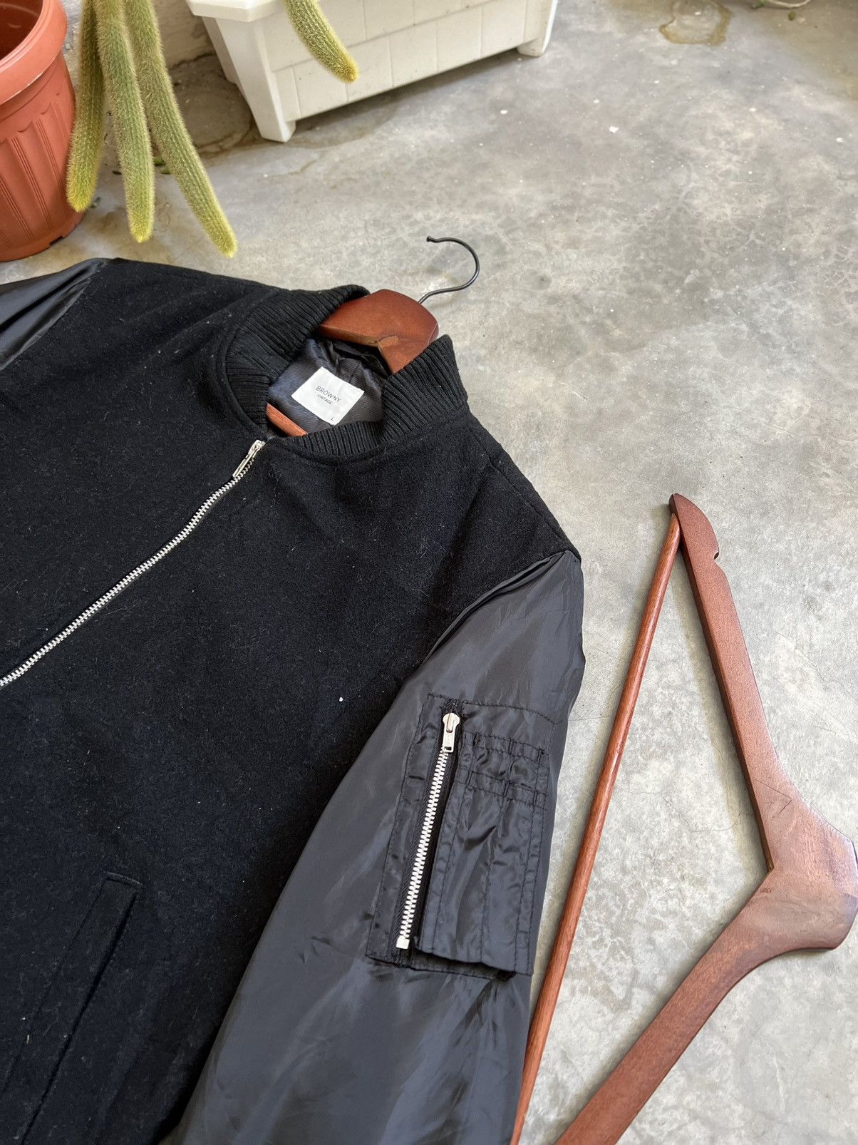 Japanese Brand × Vintage STEALS 🏴‍☠️ Browny Vintage Wool Bomber Jacket Size US L / EU 52-54 / 3 - 12 Thumbnail