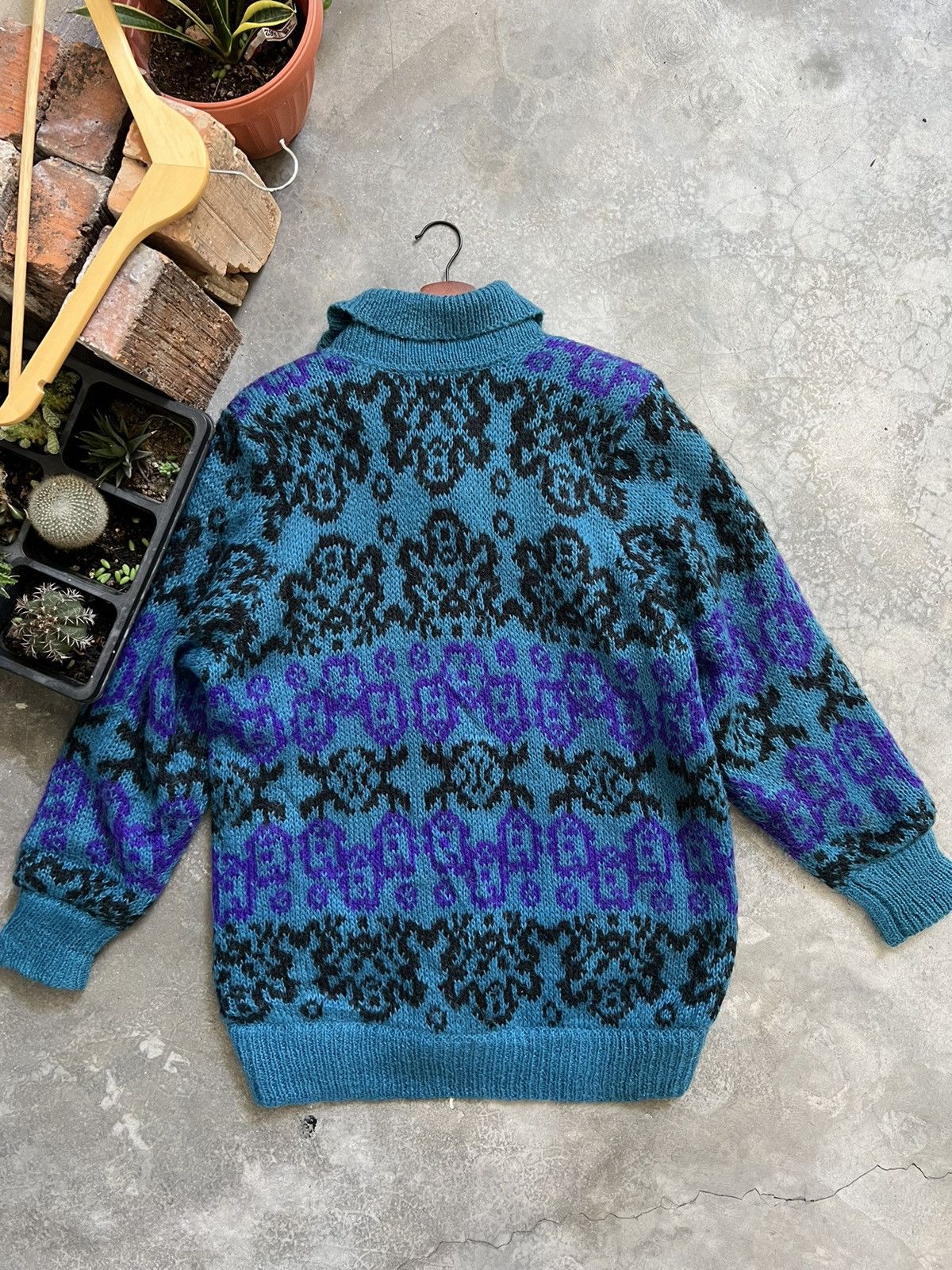 Vintage 🔥 Vintage 🔥 Designer Knit Woll Cardigan Jacket Size US L / EU 52-54 / 3 - 14 Thumbnail