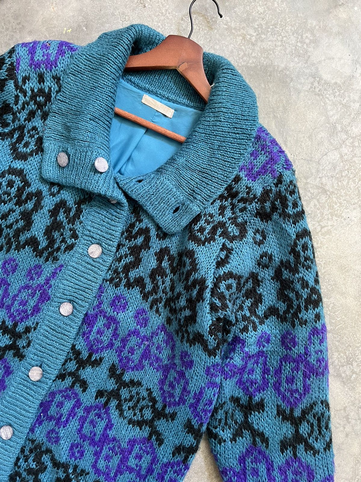 Vintage 🔥 Vintage 🔥 Designer Knit Woll Cardigan Jacket Size US L / EU 52-54 / 3 - 5 Thumbnail