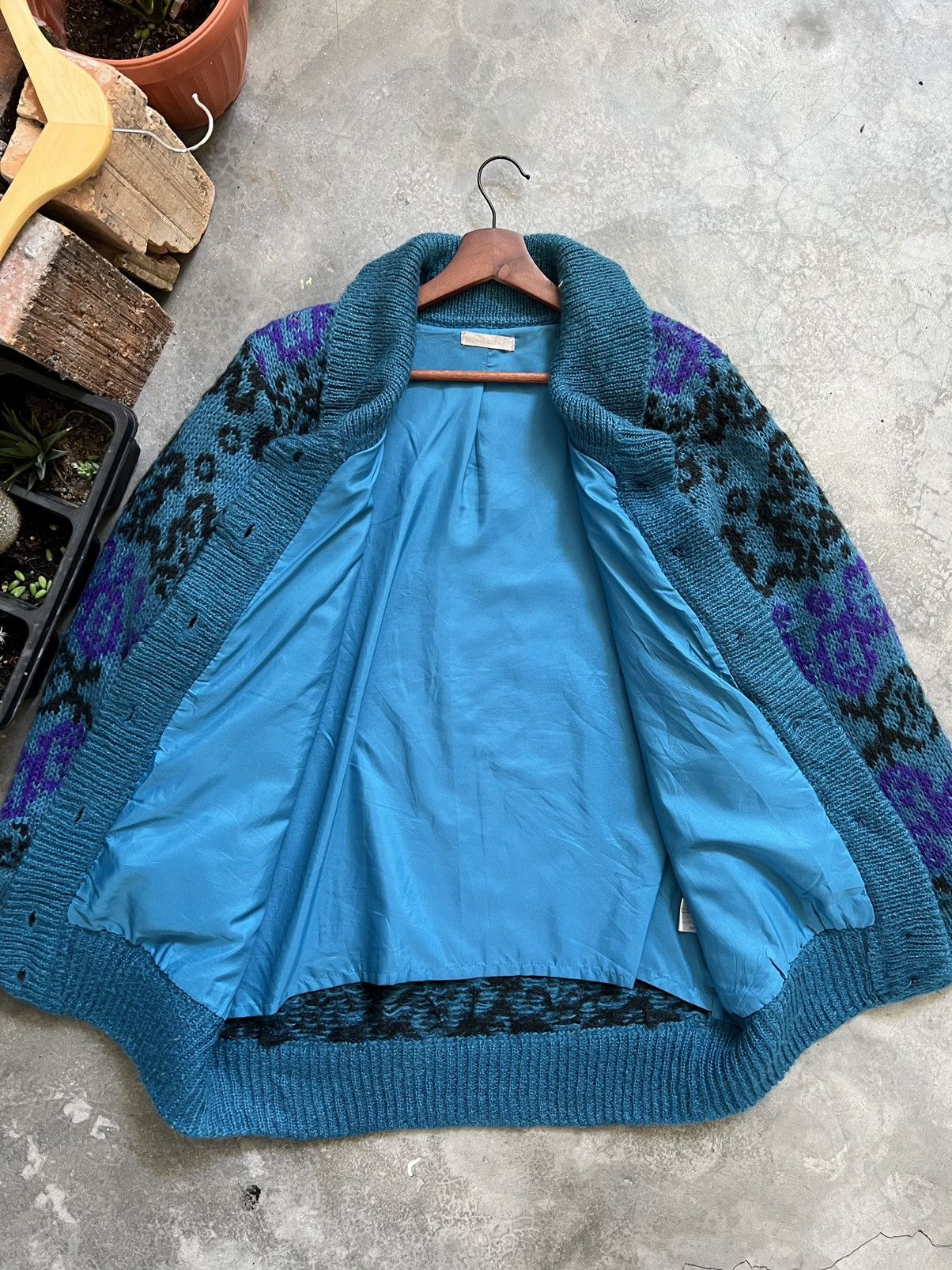 Vintage 🔥 Vintage 🔥 Designer Knit Woll Cardigan Jacket Size US L / EU 52-54 / 3 - 18 Thumbnail
