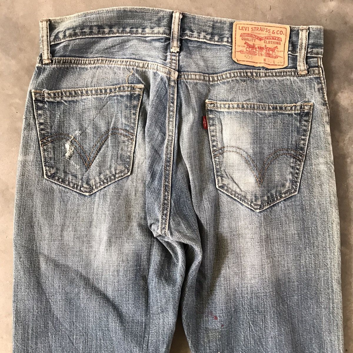 Levi's × Vintage Steal⚡️Vintage 90s Levis Straight Fit Acid Wash Jeans Size US 31 - 9 Thumbnail