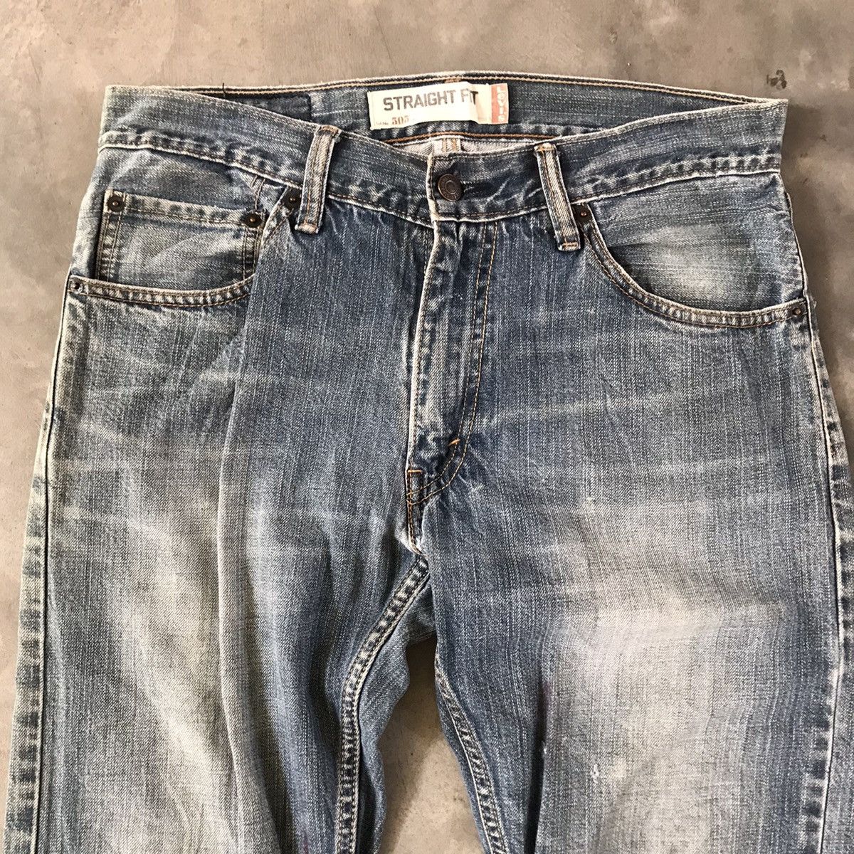 Levi's × Vintage Steal⚡️Vintage 90s Levis Straight Fit Acid Wash Jeans Size US 31 - 4 Thumbnail