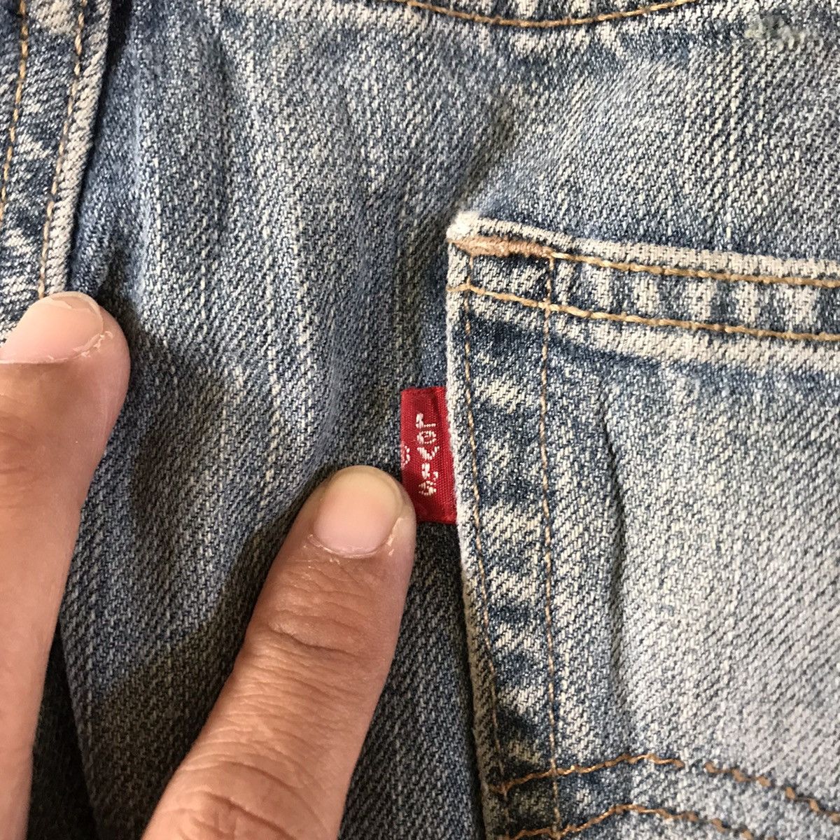 Levi's × Vintage Steal⚡️Vintage 90s Levis Straight Fit Acid Wash Jeans Size US 31 - 11 Thumbnail