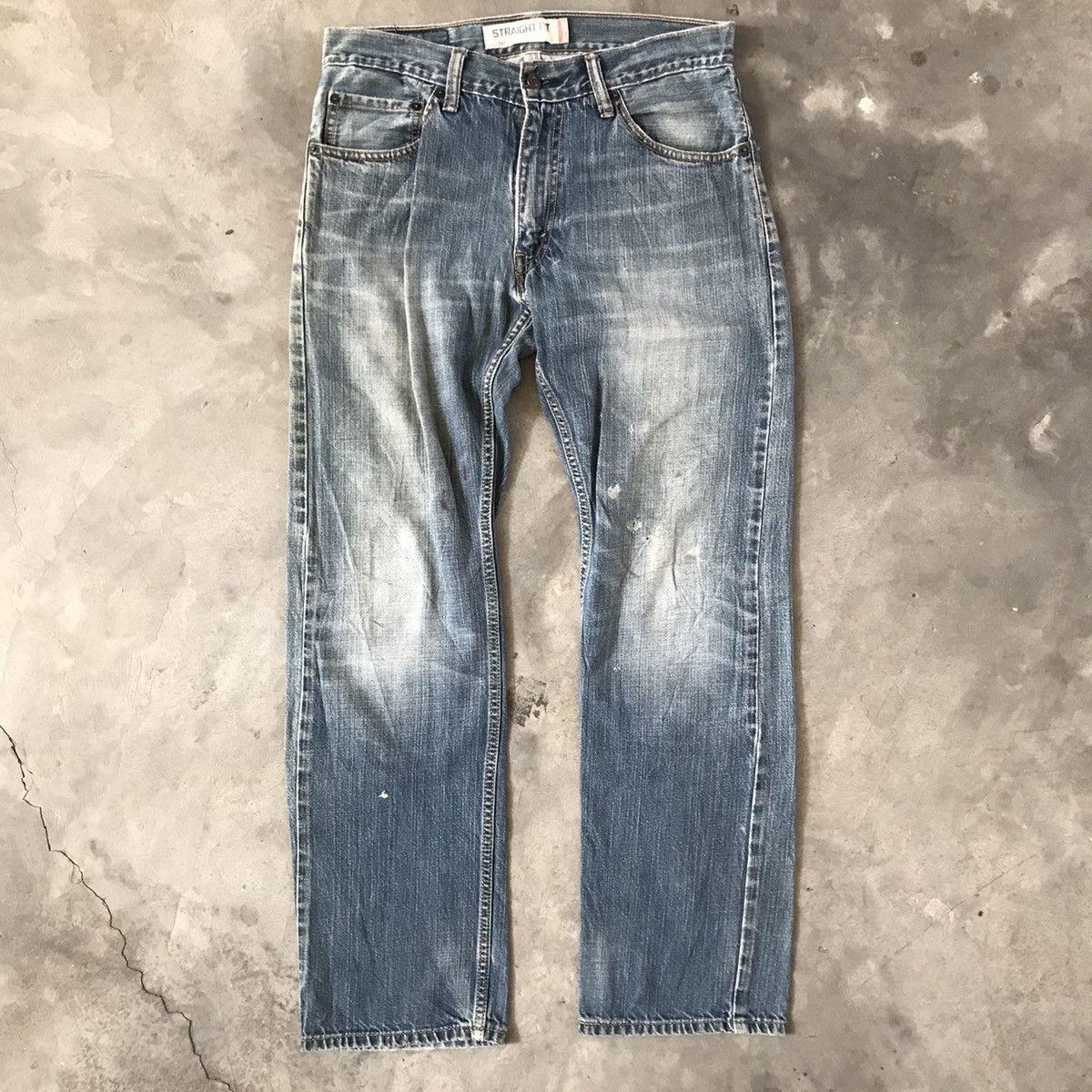 Levi's × Vintage Steal⚡️Vintage 90s Levis Straight Fit Acid Wash Jeans Size US 31 - 1 Thumbnail
