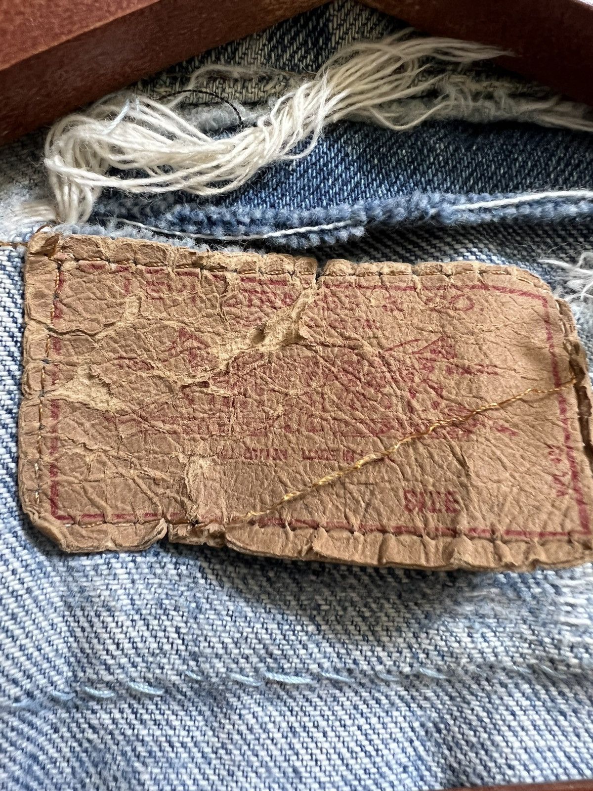Levi's Vintage Clothing × Vintage Levi's Patchwork Distressed Denim Jacket Size US S / EU 44-46 / 1 - 14 Thumbnail