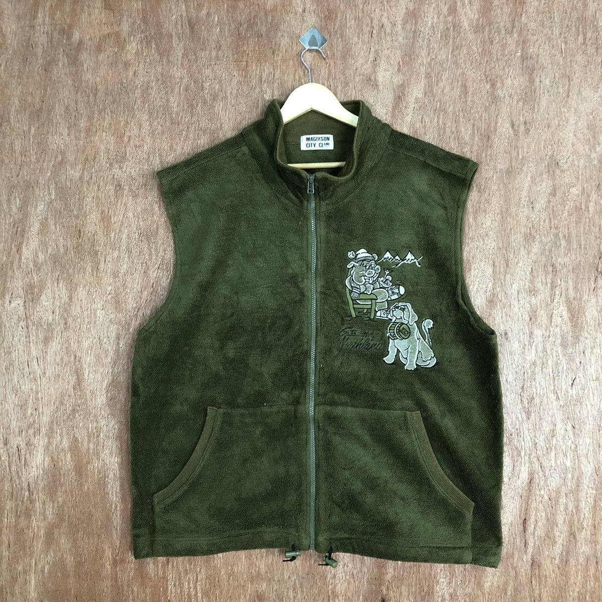 Japanese Brand DL Magixson Polo Club Green fleece Vests #c817 Size US XL / EU 56 / 4 - 1 Thumbnail