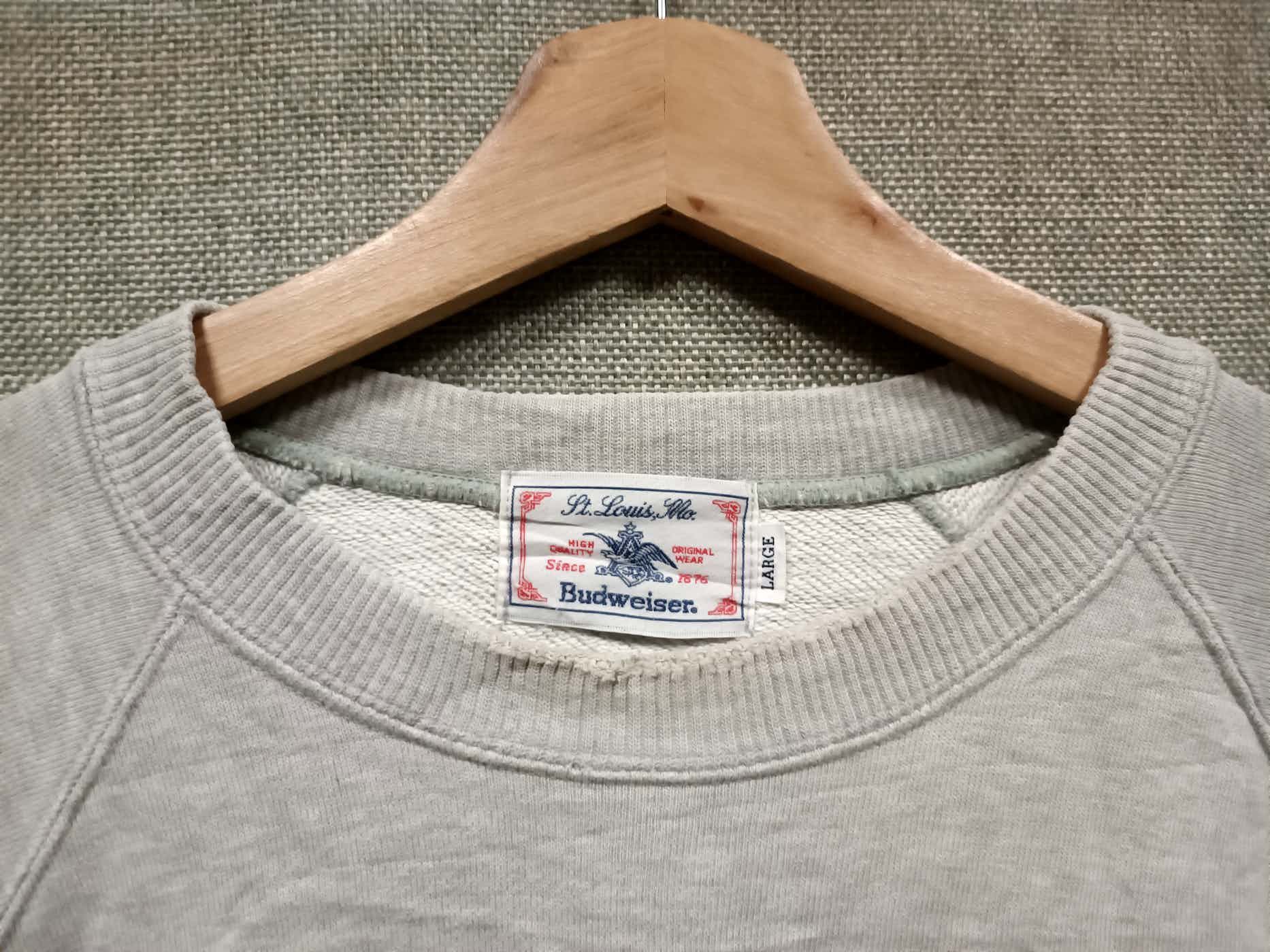 Budweiser vintage sweatshirt budweiser big logo Size US L / EU 52-54 / 3 - 3 Thumbnail