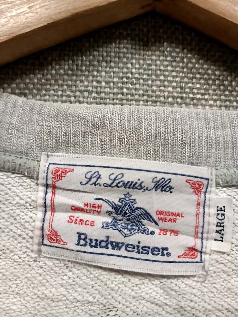 Budweiser vintage sweatshirt budweiser big logo Size US L / EU 52-54 / 3 - 4 Thumbnail
