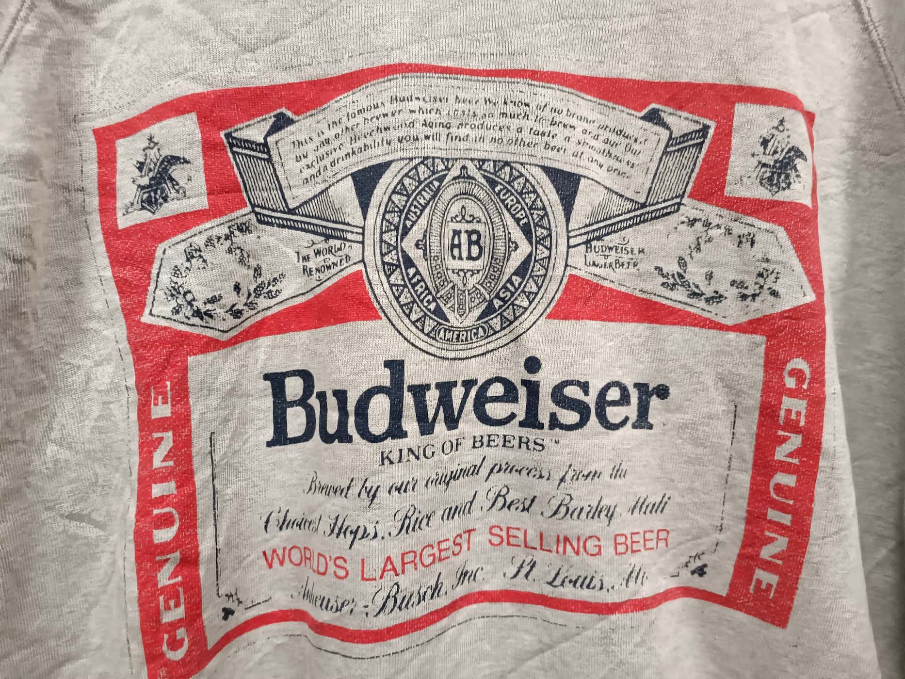 Budweiser vintage sweatshirt budweiser big logo Size US L / EU 52-54 / 3 - 2 Thumbnail